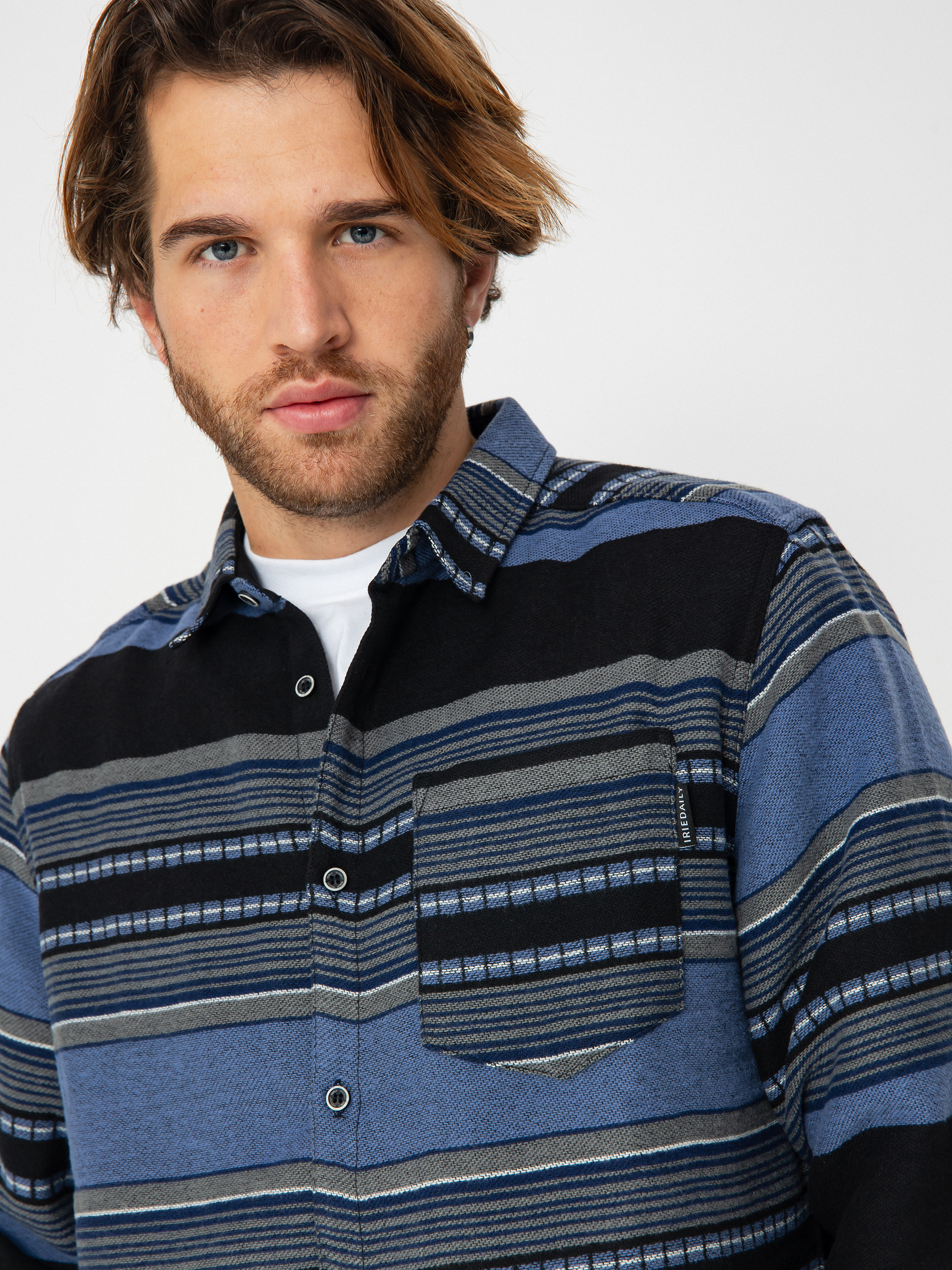 Košile Iriedaily Santania (navy grey)