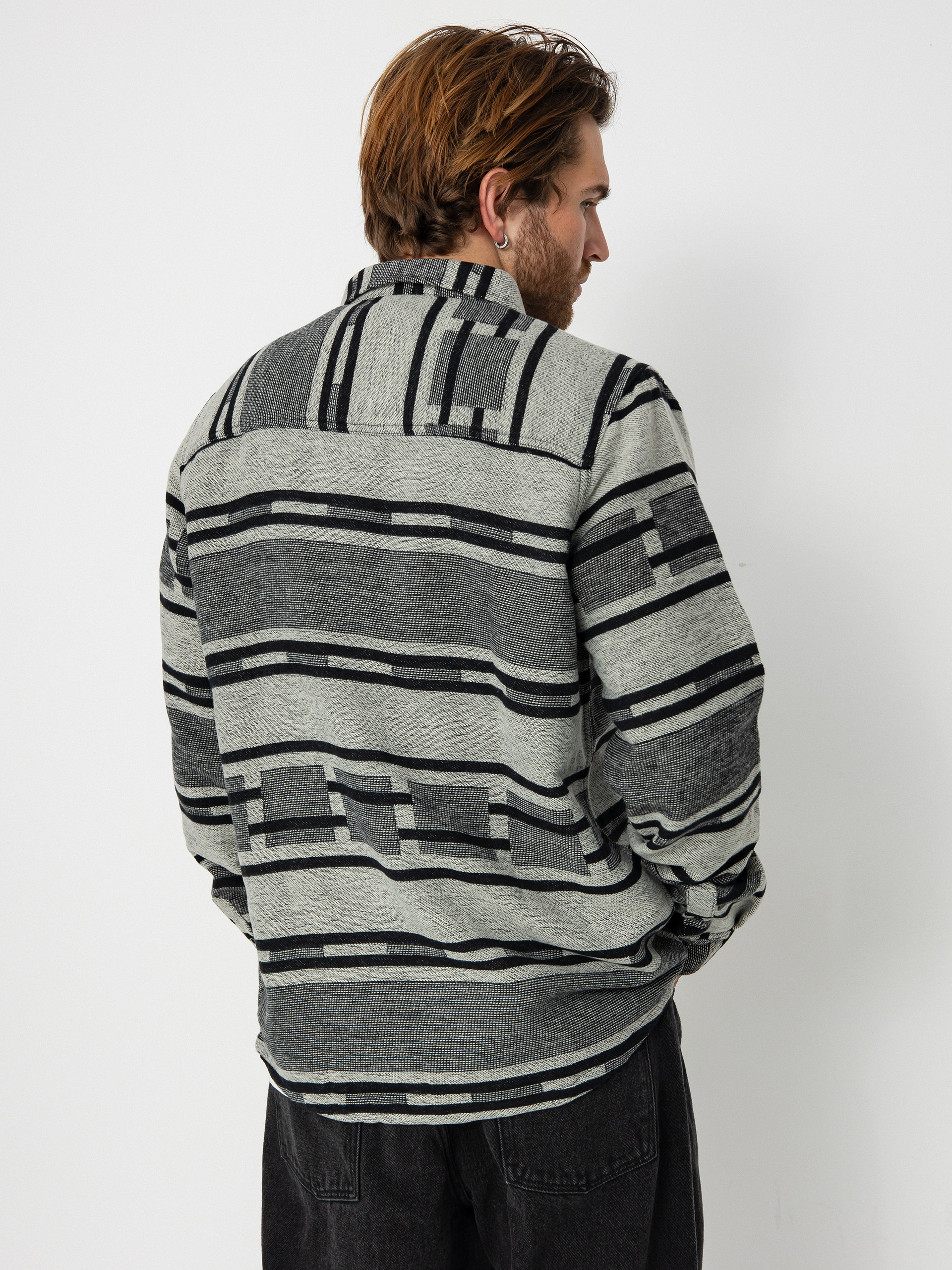 Košile Iriedaily Santania (black white)