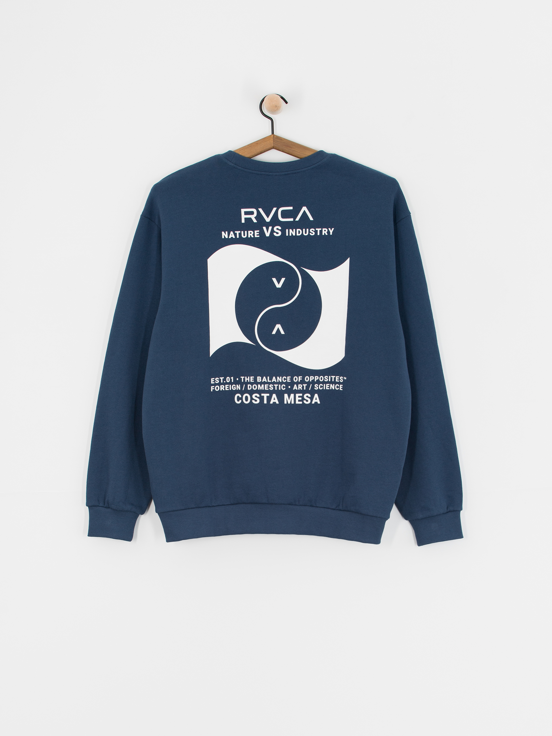 Mikina RVCA Balance Banner Crew (army blue)