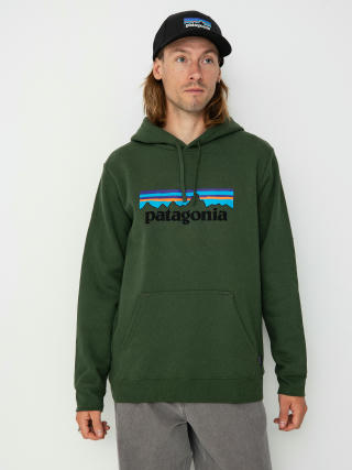 Mikina s kapucí Patagonia P-6 Logo Uprisal HD (torrey pine green)