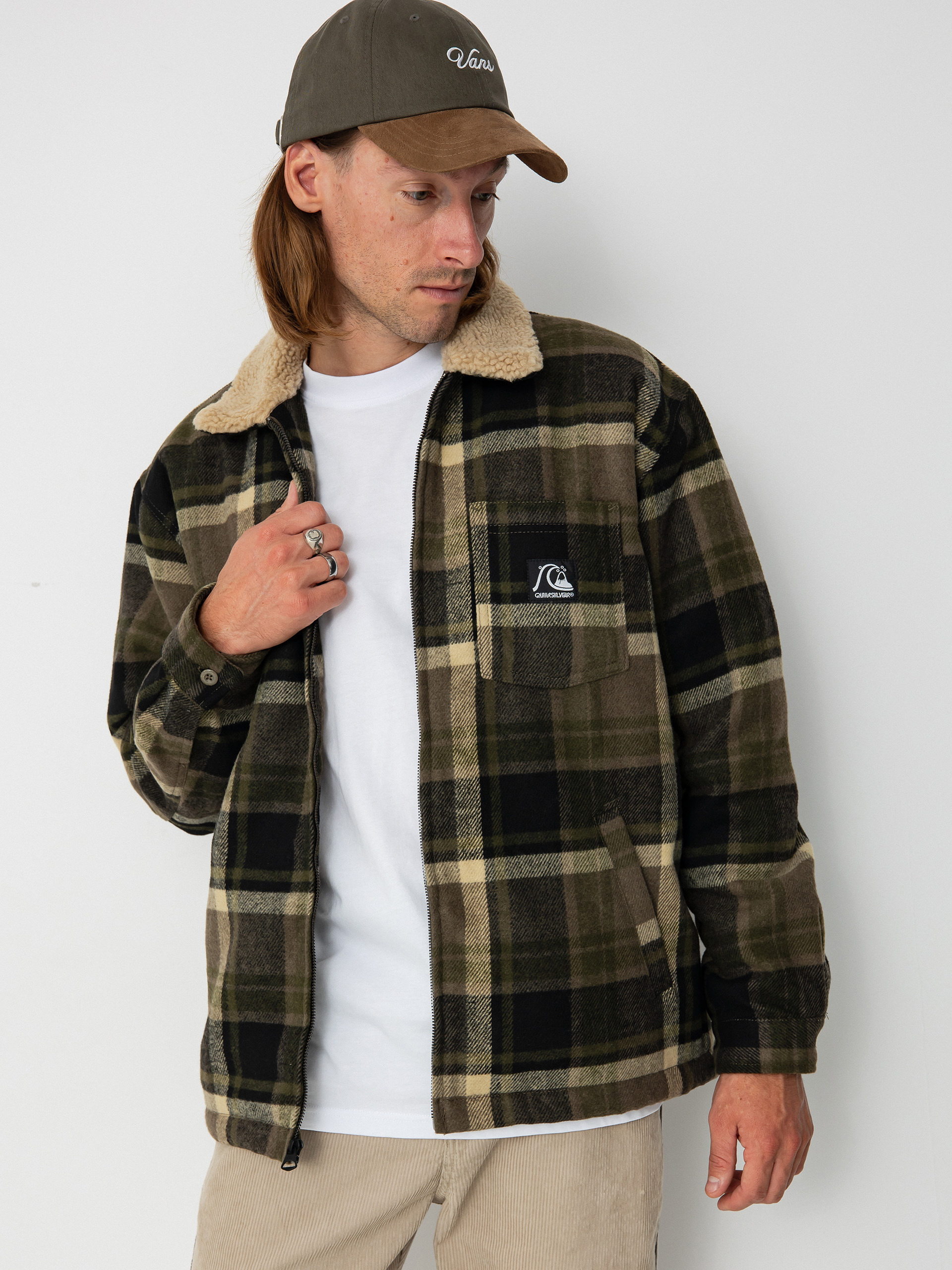 Bunda Quiksilver Dna Sherpa Harrington (canteen dna surf harrington)