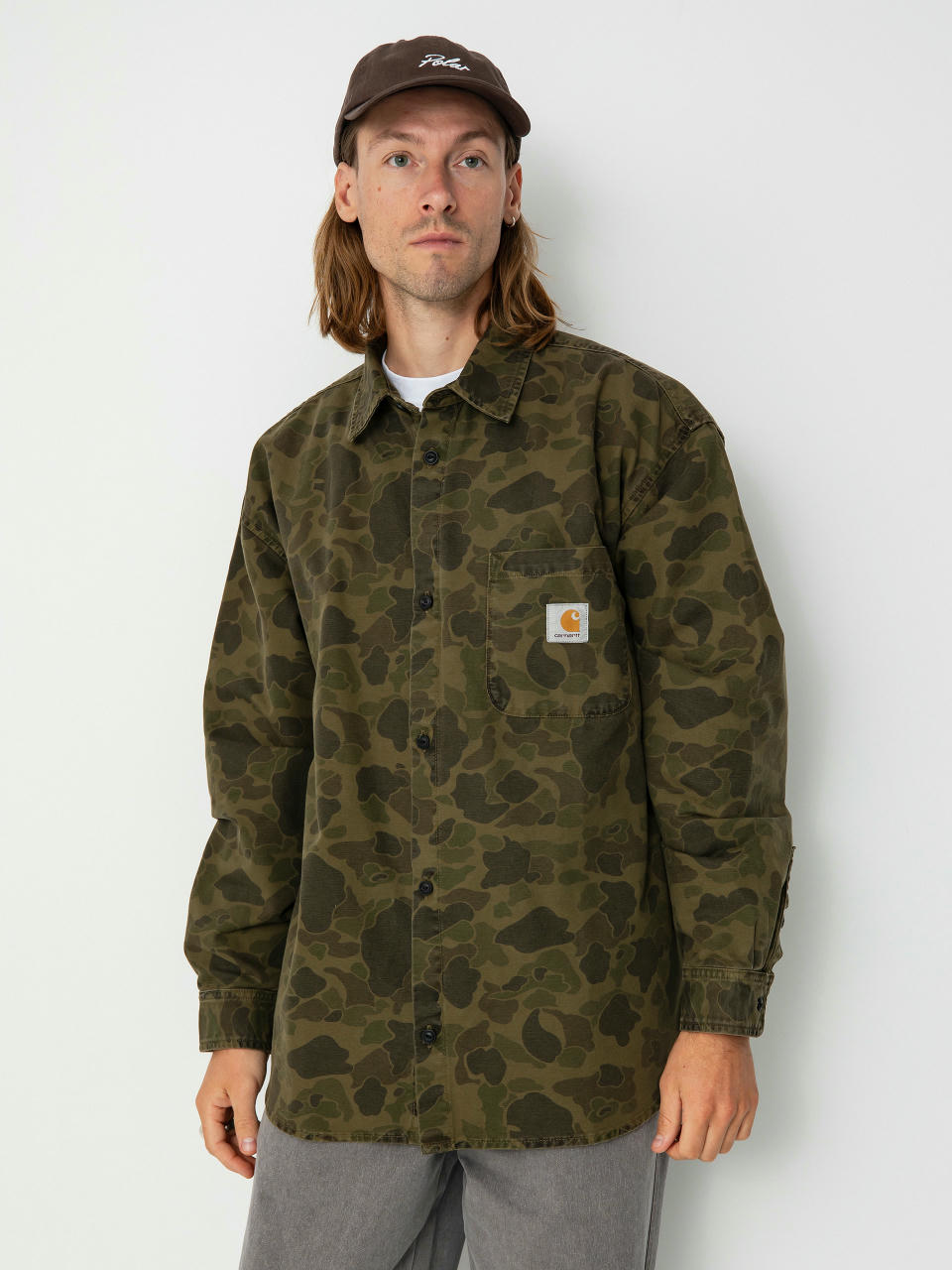 Košile Carhartt WIP Duck (camo duck/green/office green)