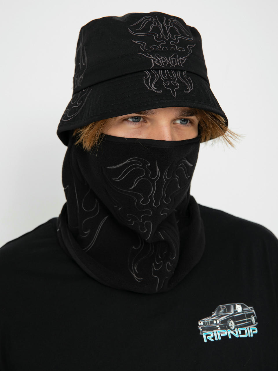 Klobouk RipNDip Volt Face Mask Bucket Hat (black)