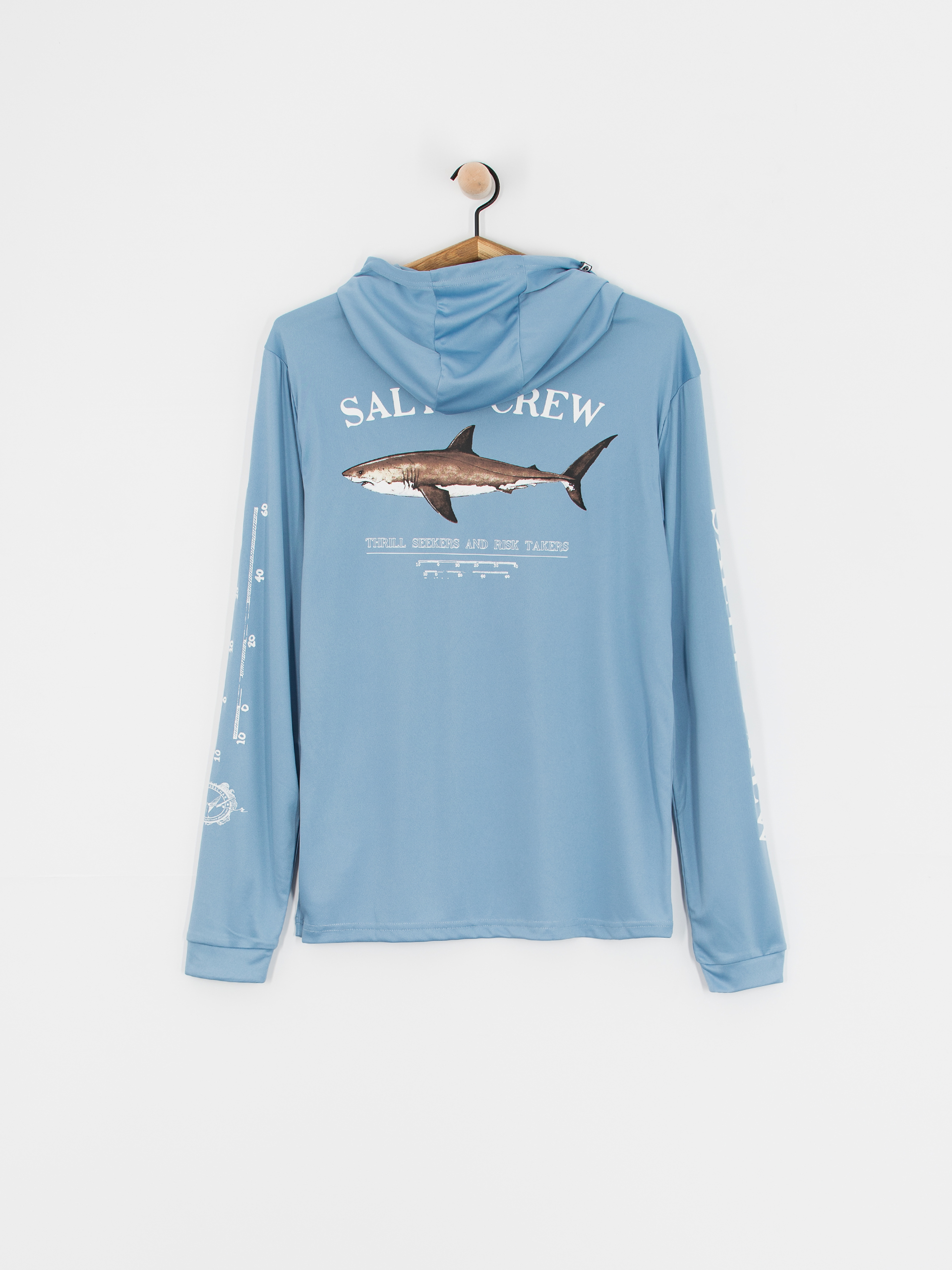 Mikina s kapucí Salty Crew Bruce Sunshirt HD (marine blue)