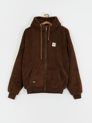 Bunda MassDnm Patch Teddy Zip Hoody (brown)