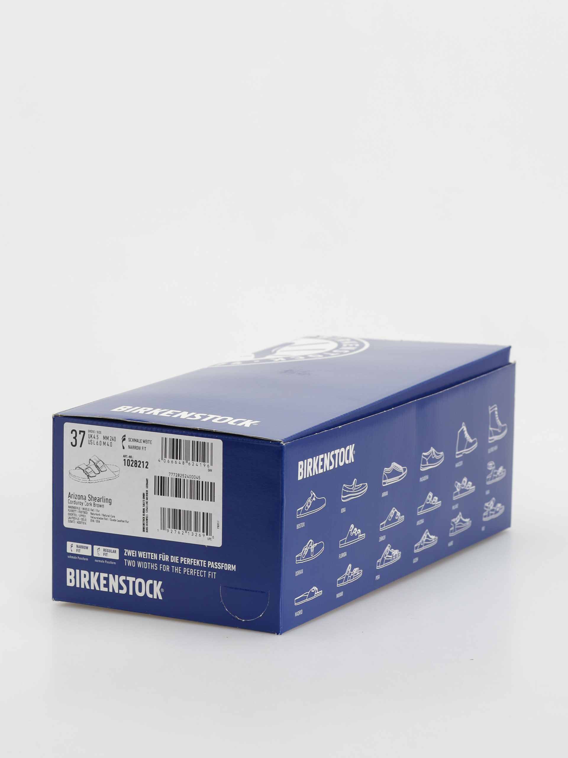 Plážovky Birkenstock Arizona Fell Suede Leather Fur Narrow Wmn (corduroy cork brown)