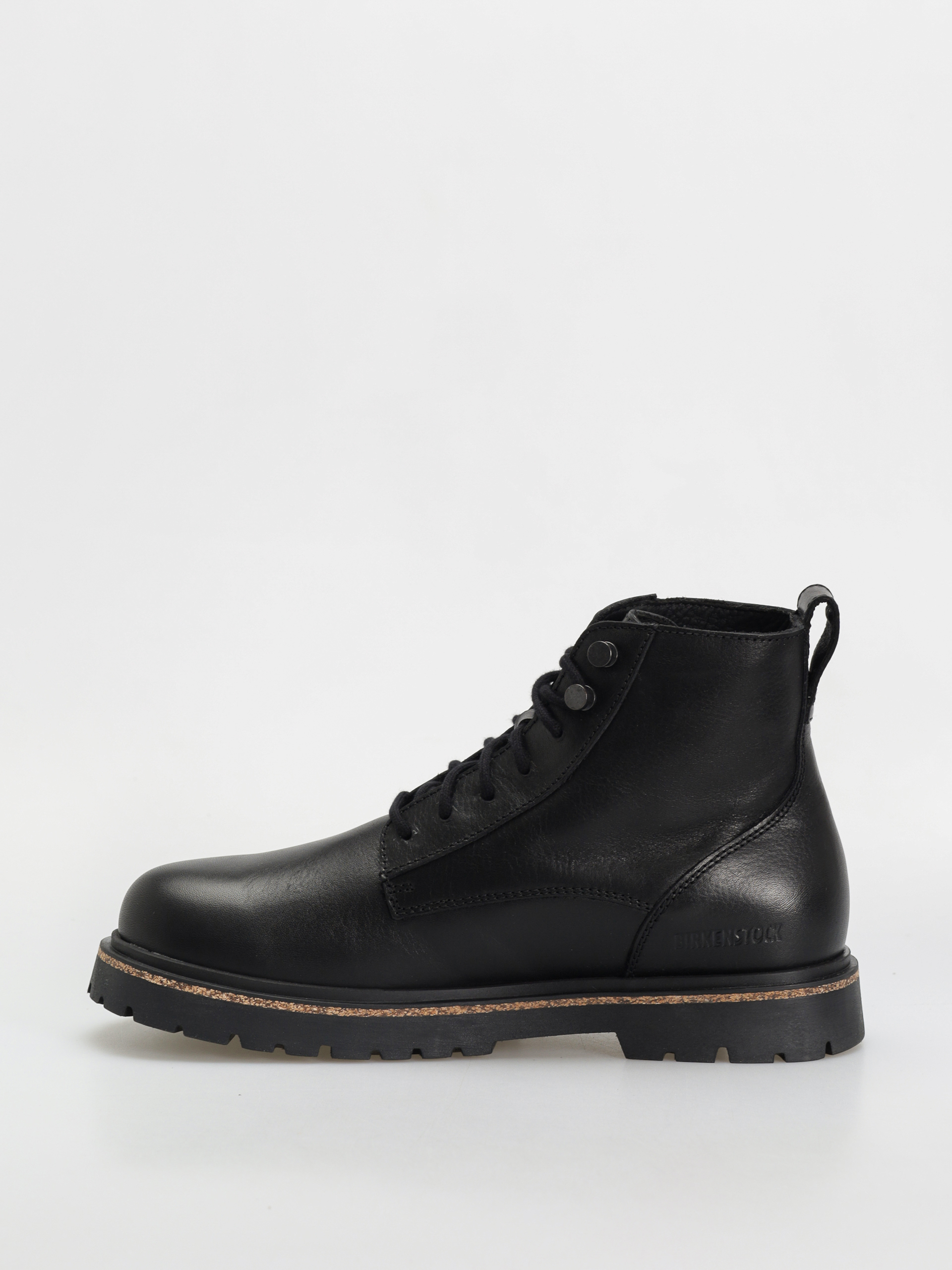 Boty Birkenstock Highwood Lace Mid Natural Leather Regular (black)