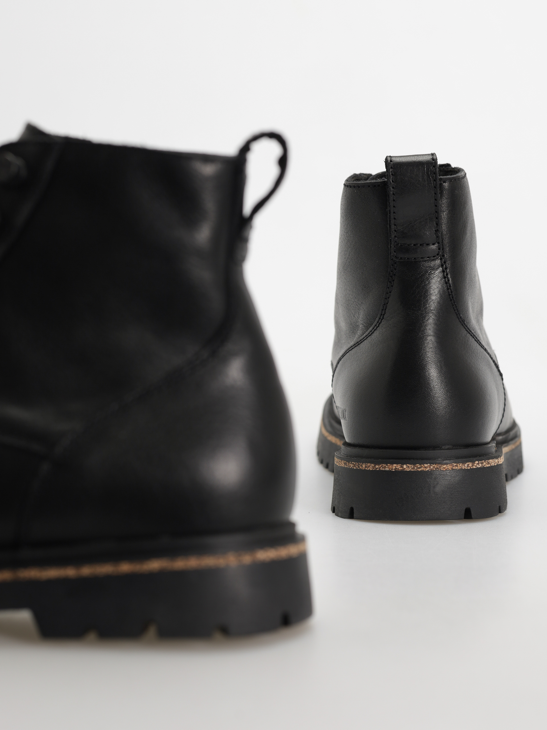 Boty Birkenstock Highwood Lace Mid Natural Leather Regular (black)