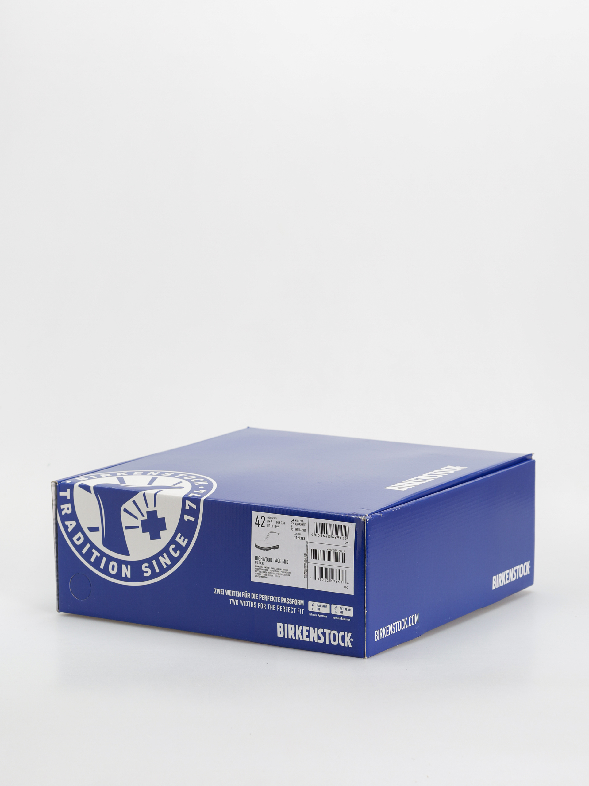 Boty Birkenstock Highwood Lace Mid Natural Leather Regular (black)