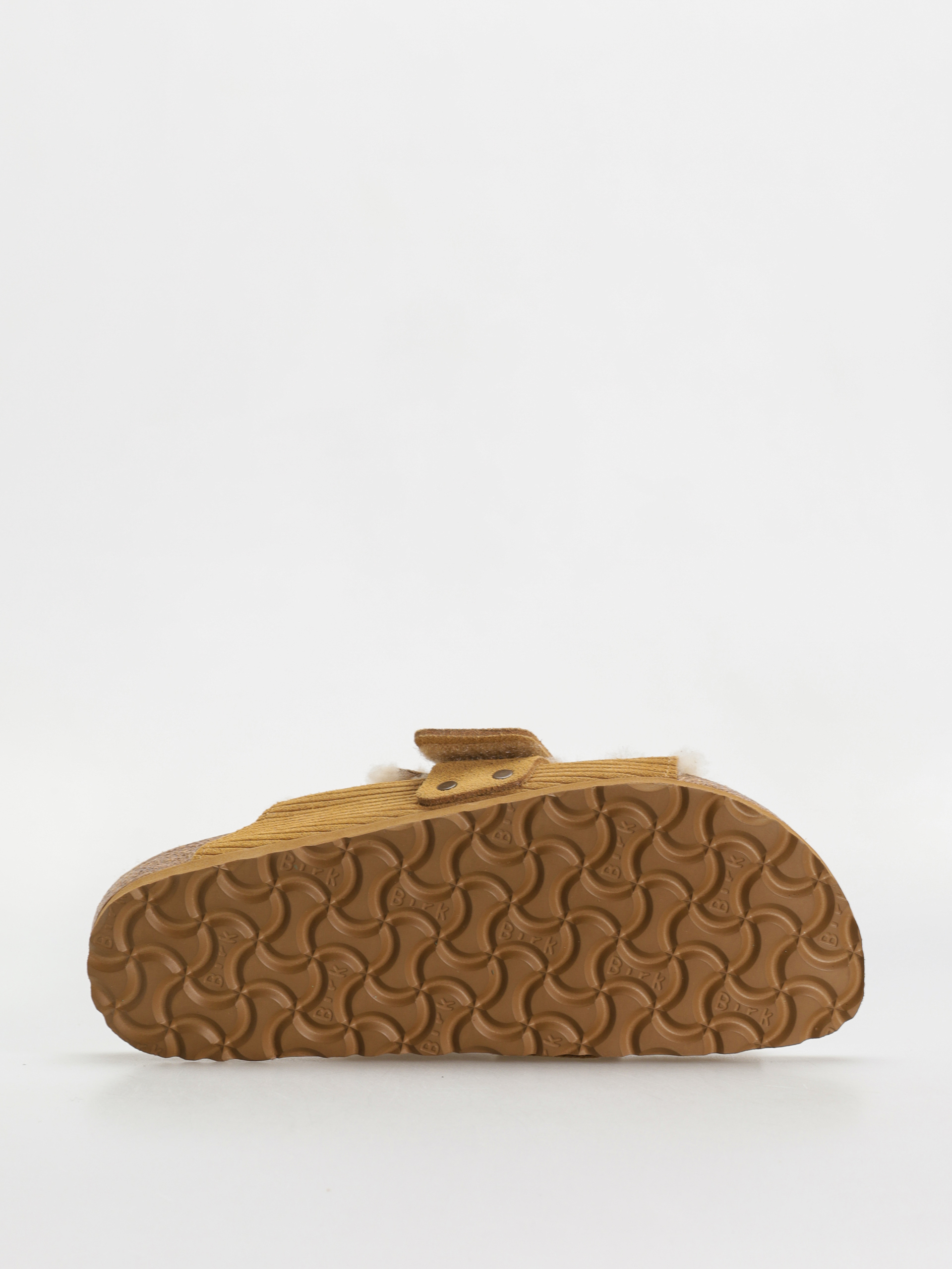 Plážovky Birkenstock Kyoto Shearling Suede Leather Fur Narrow Wmn (corduroy cork brown)