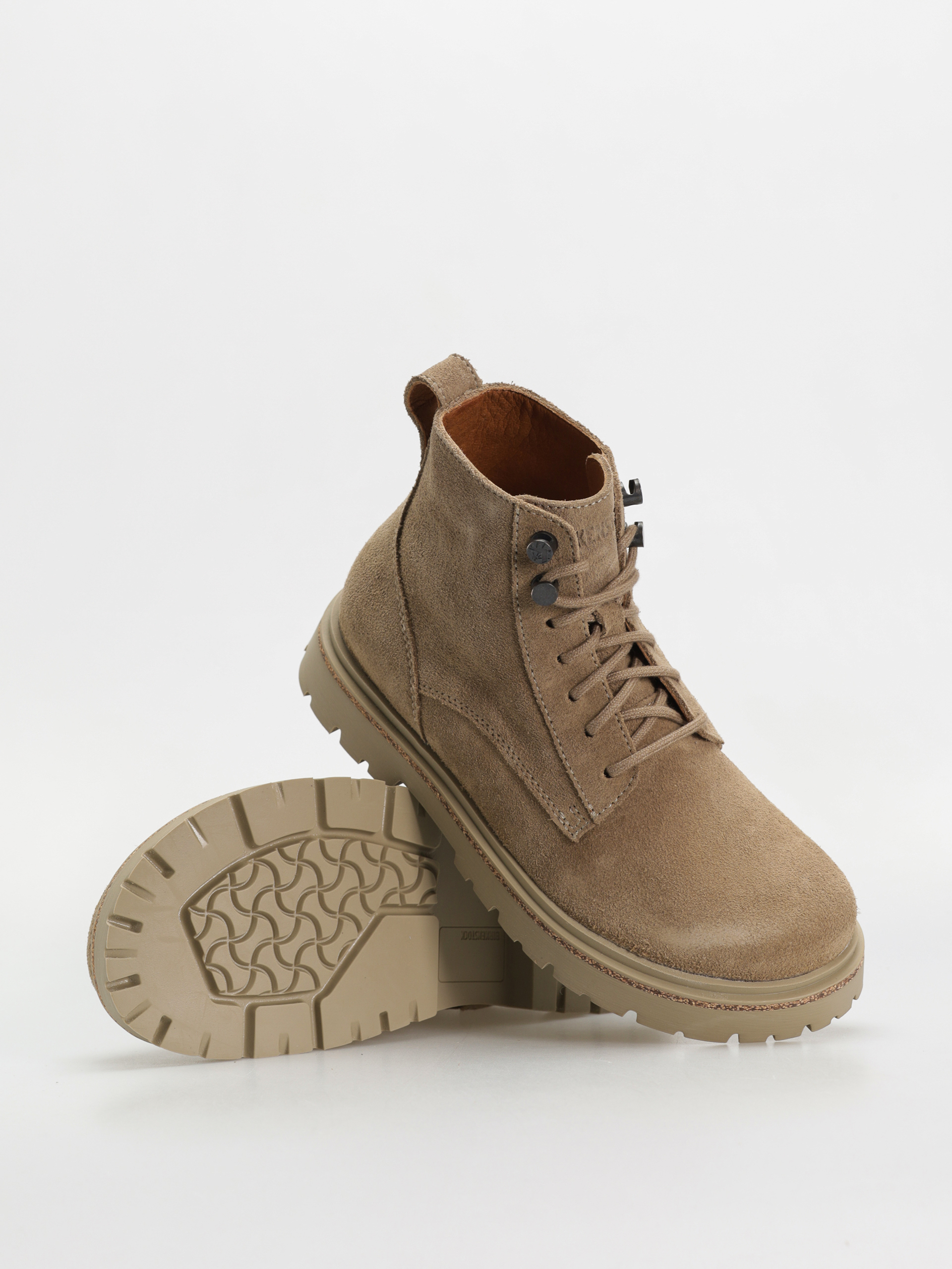 Boty Birkenstock Highwood Lace Mid Suede Leather Narrow Wmn (taupe)