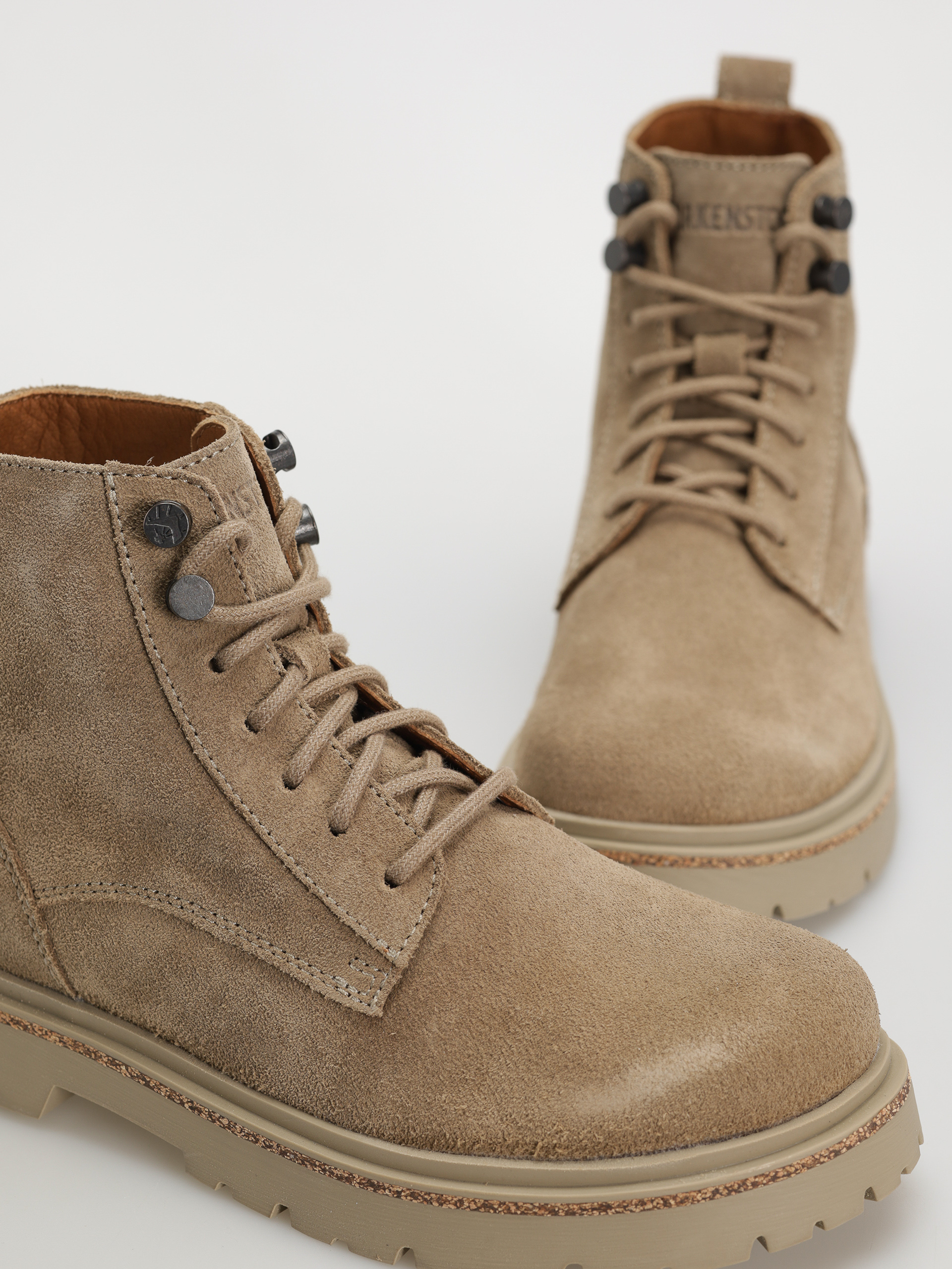 Boty Birkenstock Highwood Lace Mid Suede Leather Narrow Wmn (taupe)