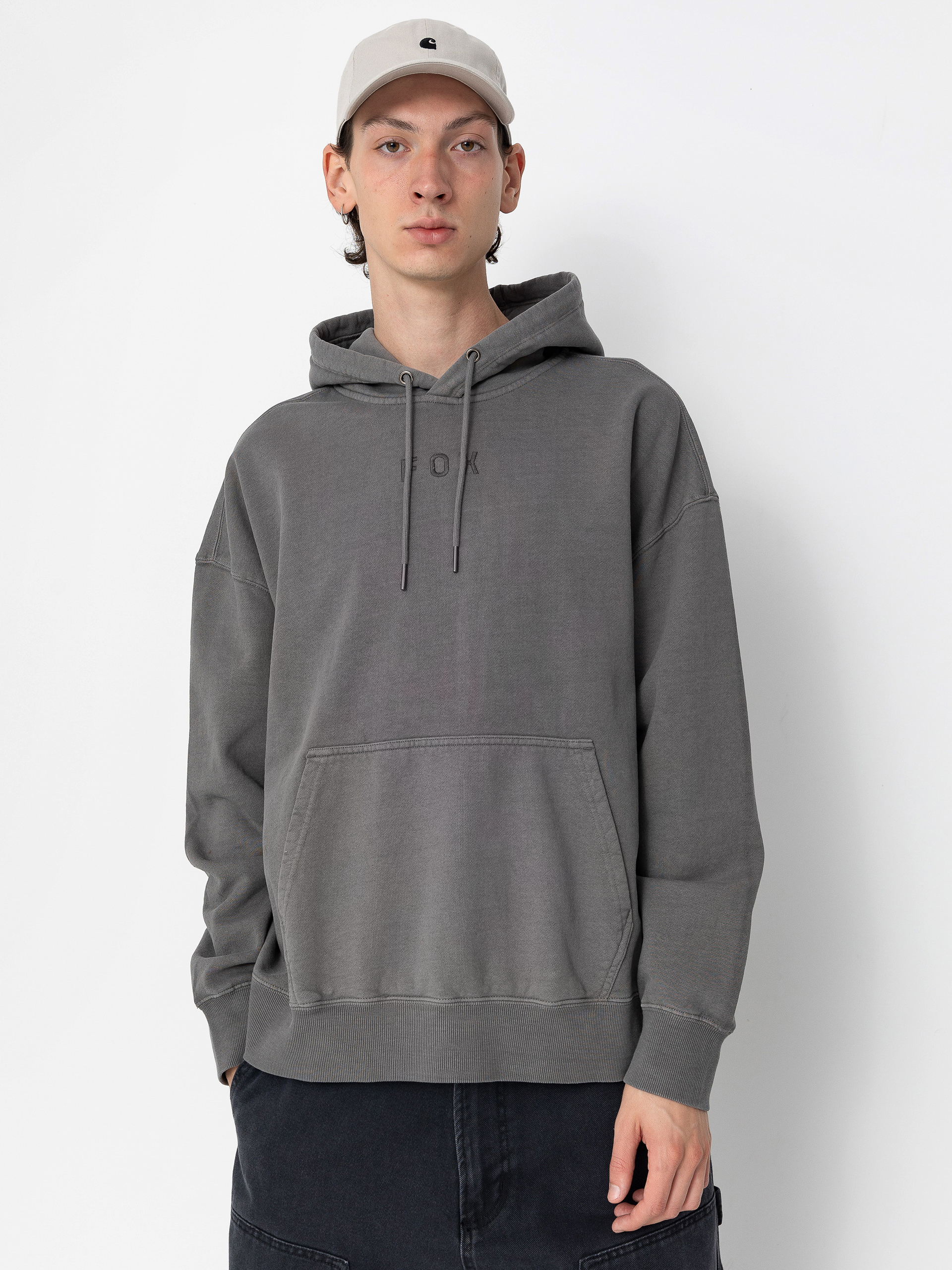 Mikina s kapucu00ed Fox Wordmark HD (petrol)