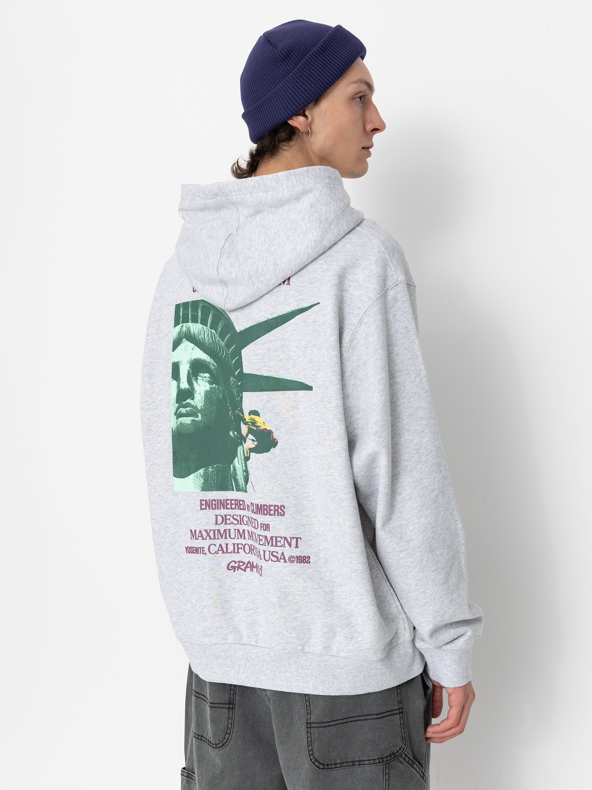 Mikina s kapucí Gramicci Liberty HD (grey heather)