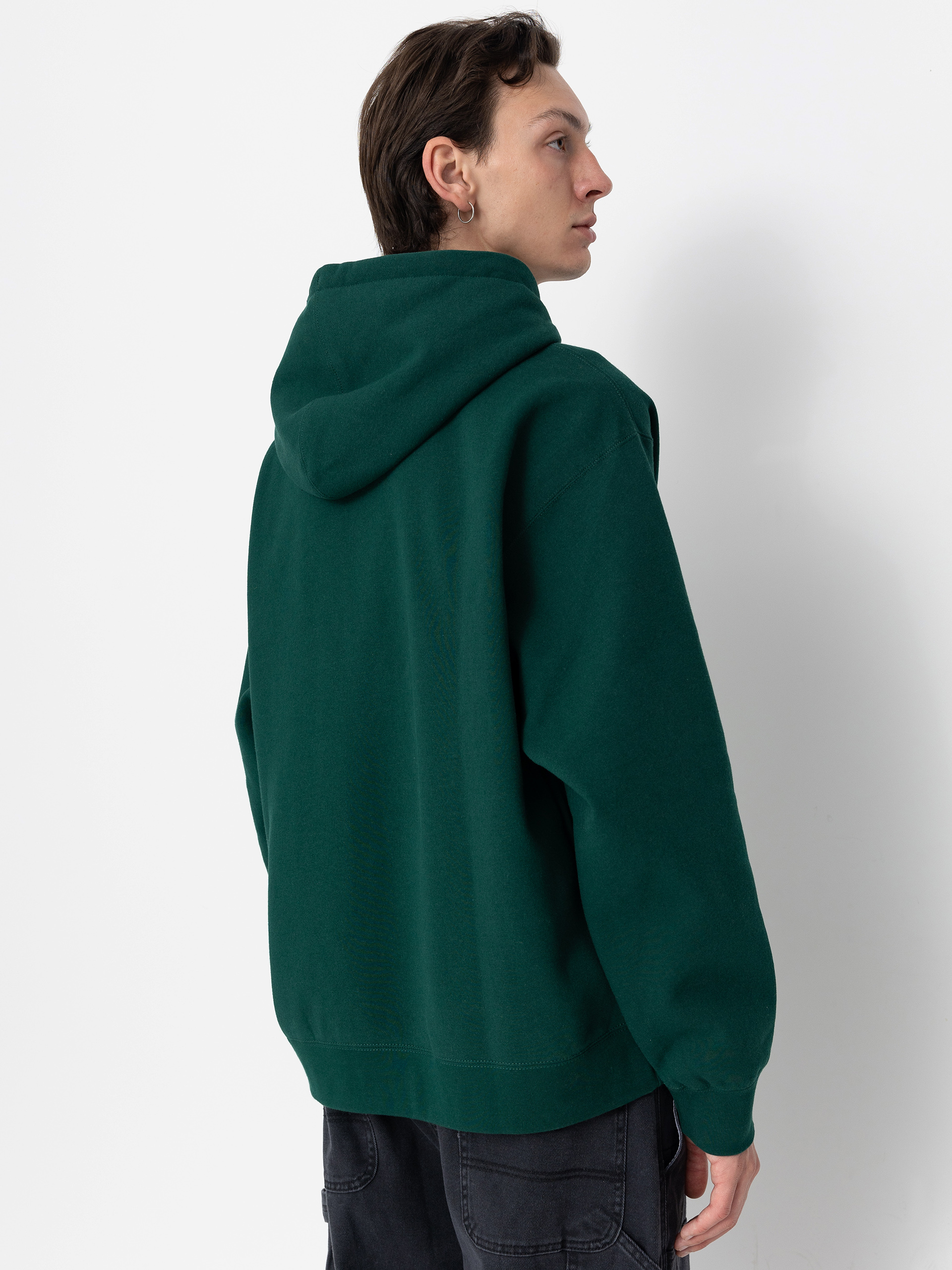 Mikina s kapucí OBEY Quality Dissent HD (rain forest)