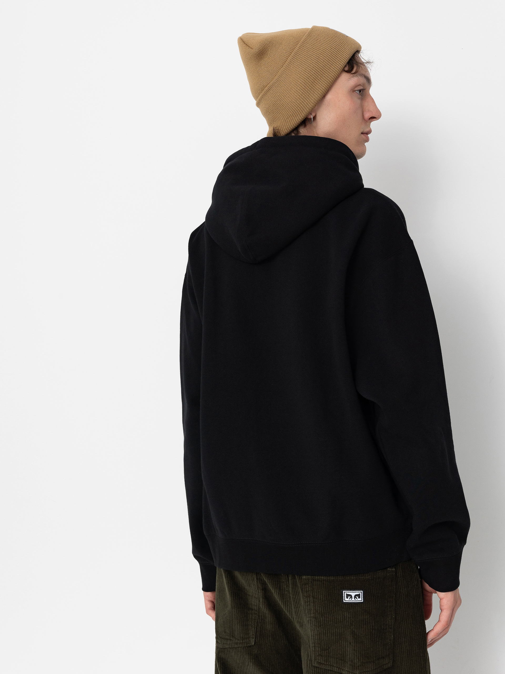 Mikina s kapucí OBEY Bossa HD (black)