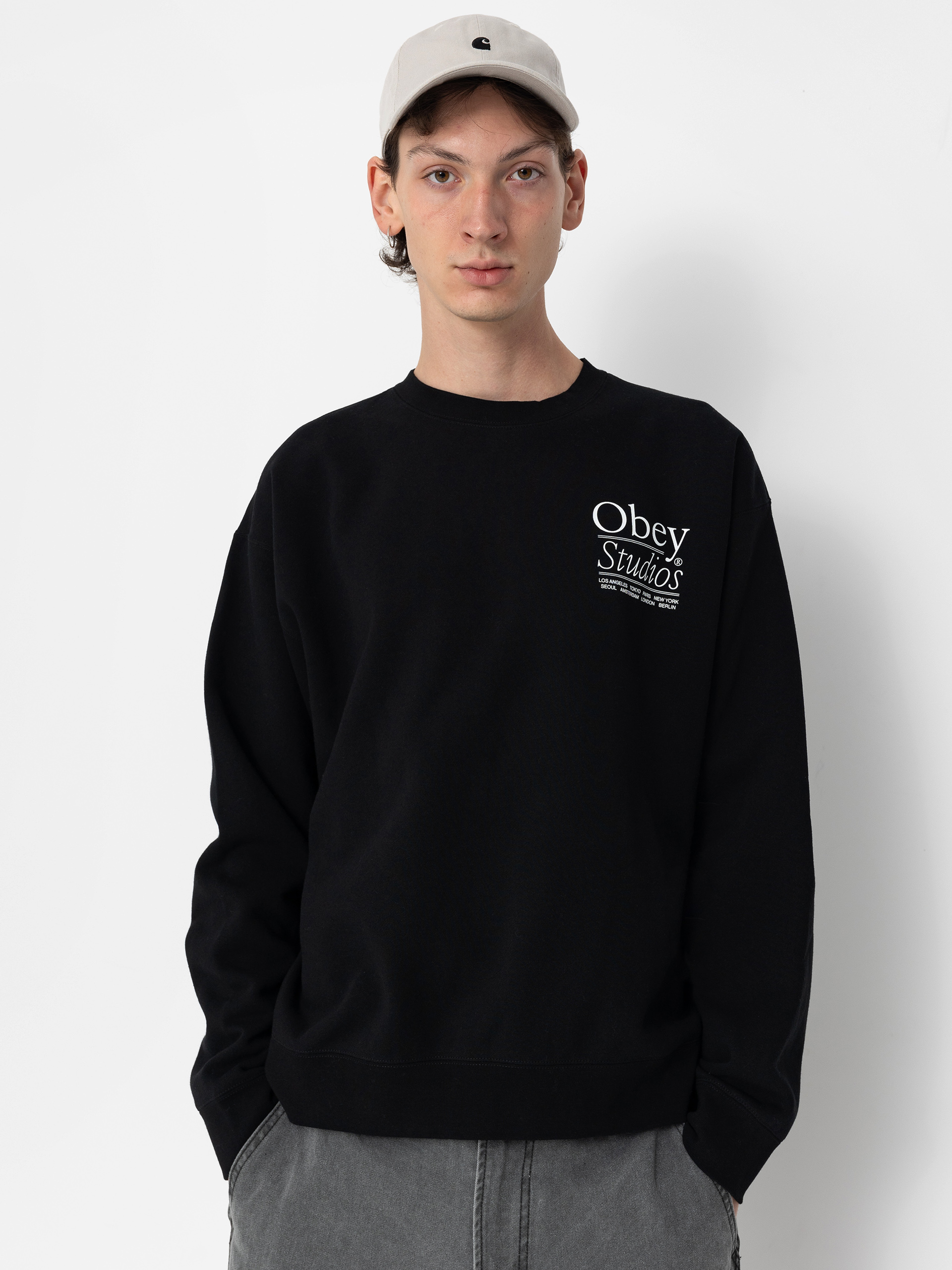 Mikina OBEY Studios (black)