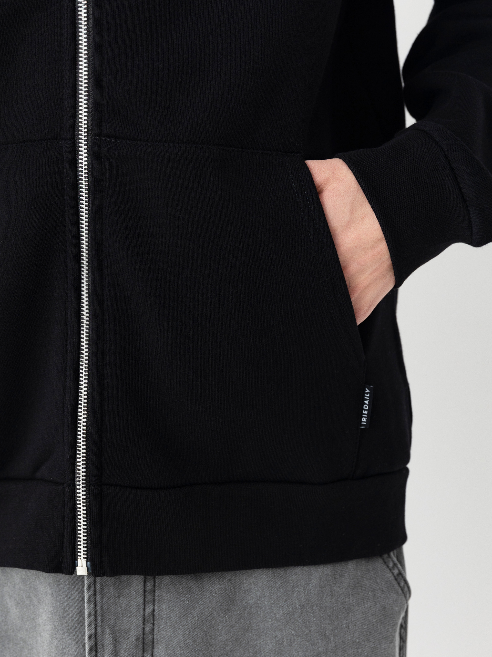 Mikina s kapucí Iriedaily Mini Flag 2 ZHD (uni black)