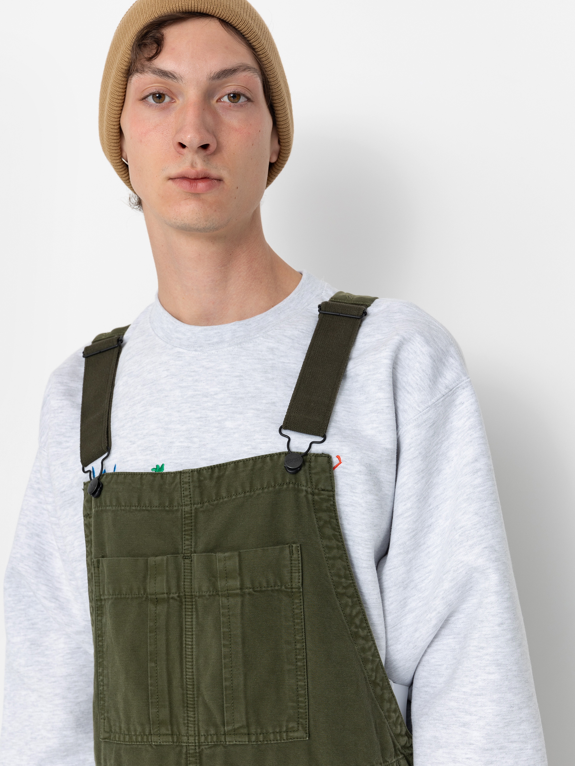 Kalhoty Carhartt WIP Cargo Bib Overall (tarragon)