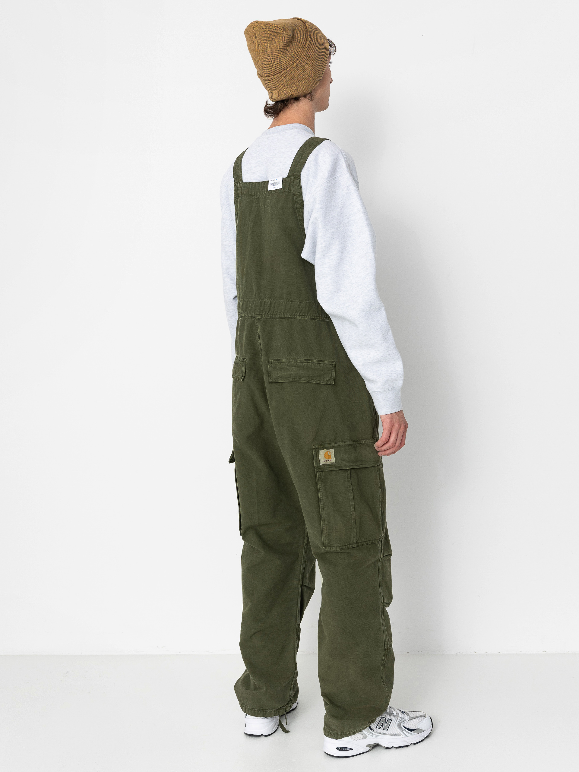 Kalhoty Carhartt WIP Cargo Bib Overall (tarragon)