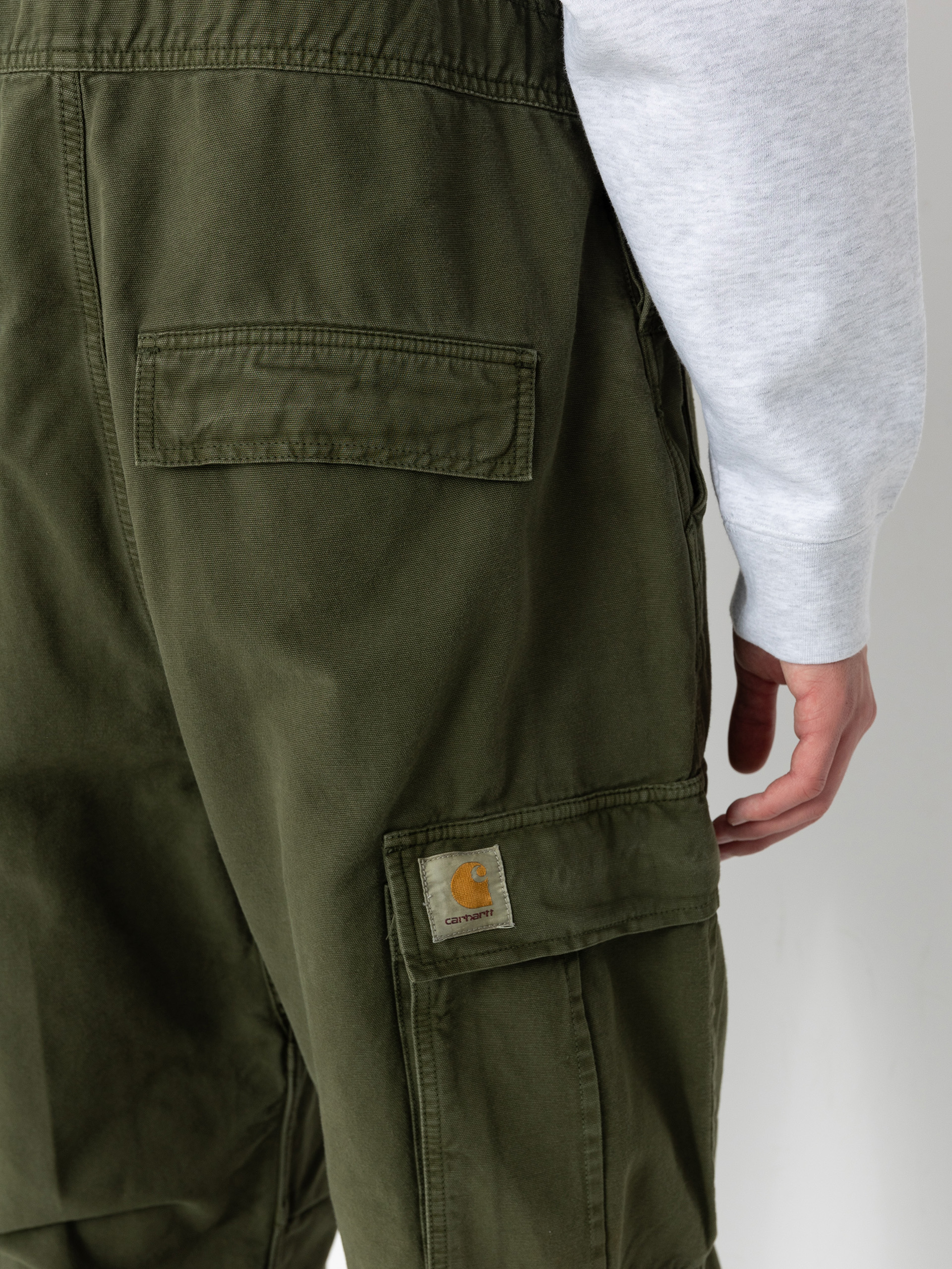 Kalhoty Carhartt WIP Cargo Bib Overall (tarragon)