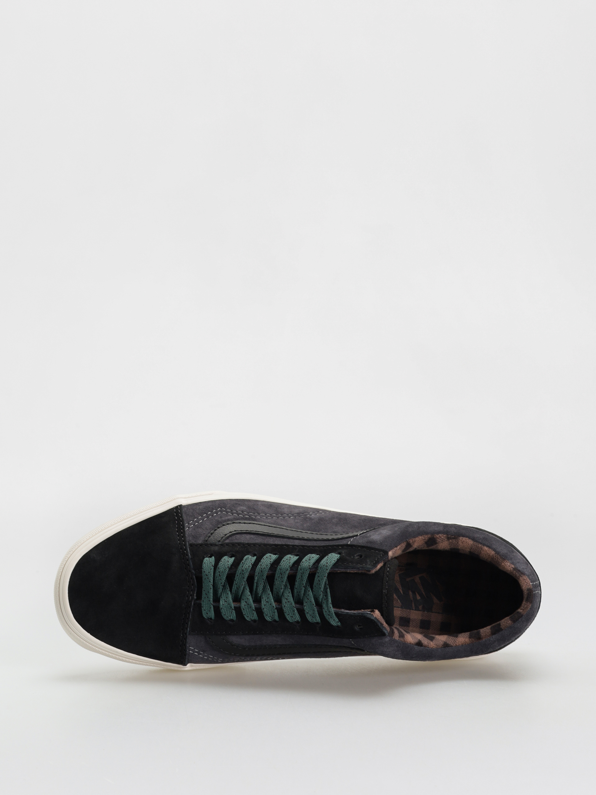 Boty Vans Old Skool (pig suede plaid gray/black)