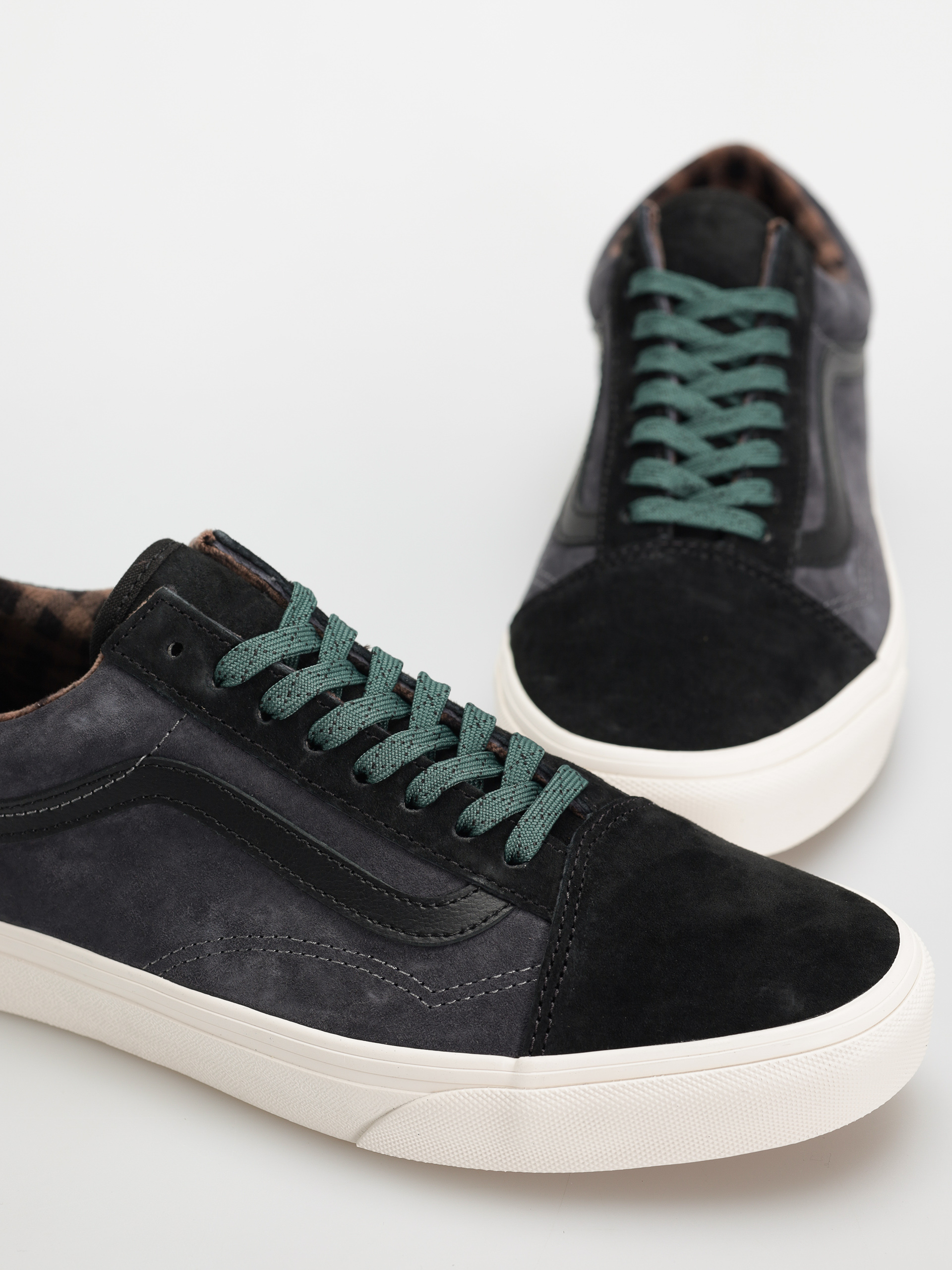 Boty Vans Old Skool (pig suede plaid gray/black)