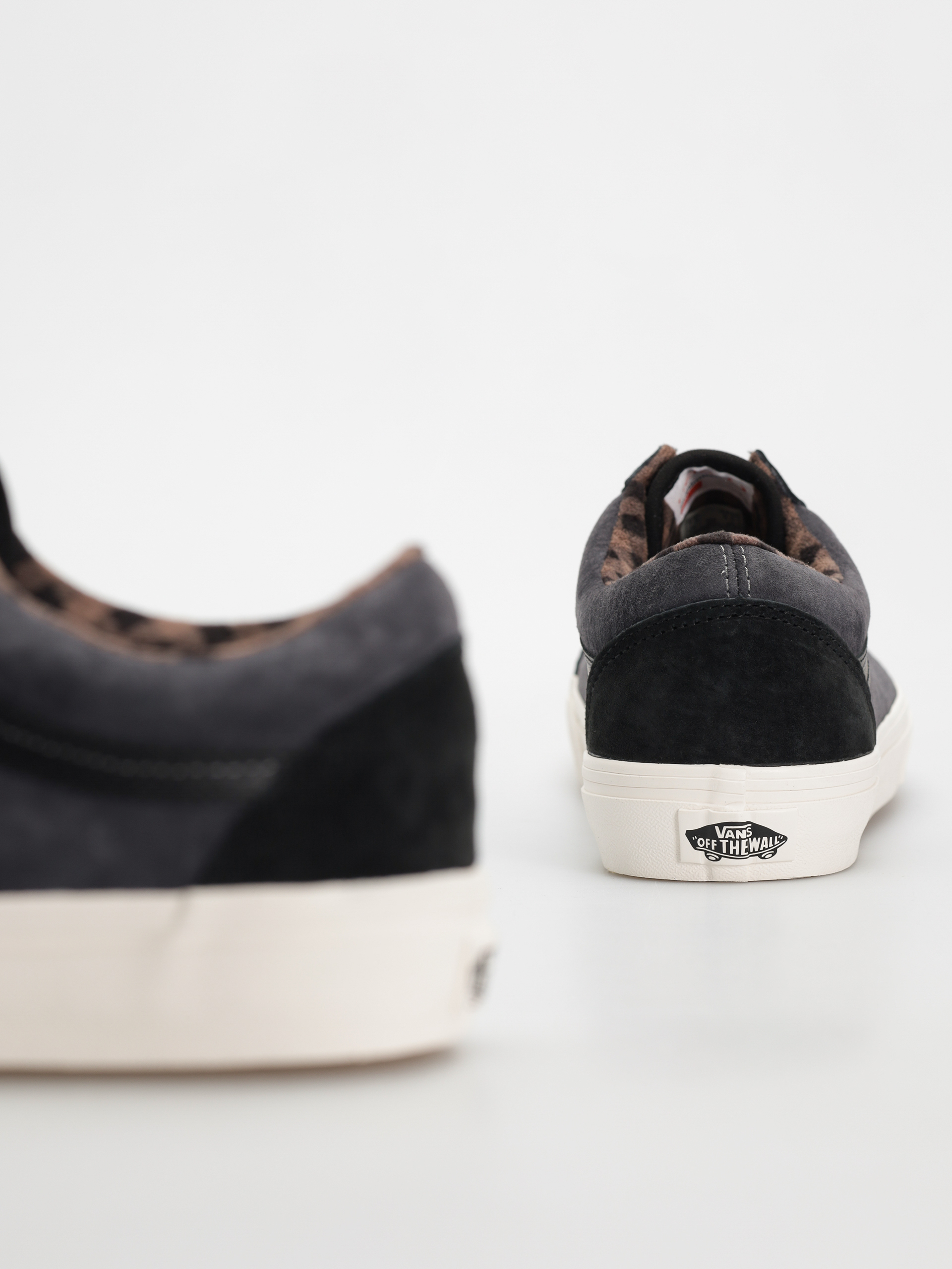 Boty Vans Old Skool (pig suede plaid gray/black)