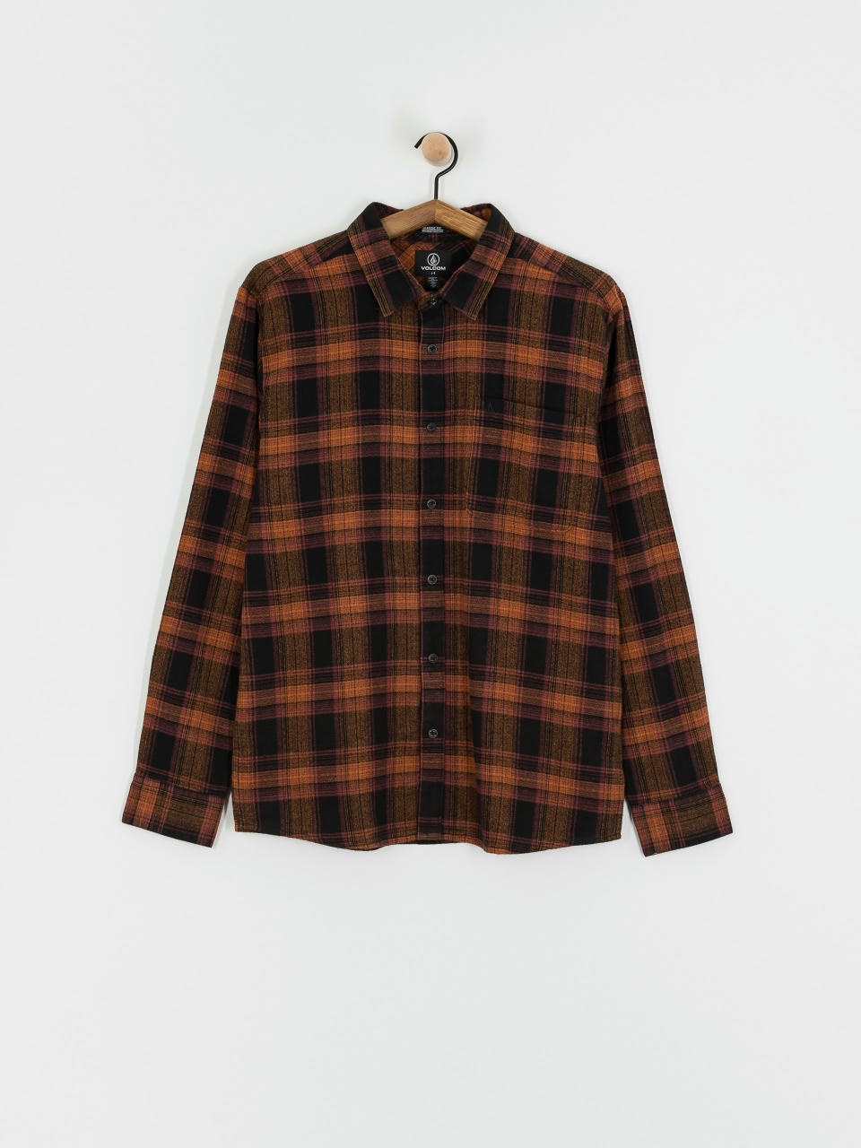 Košile Volcom Baystone Flannel Ls (black)