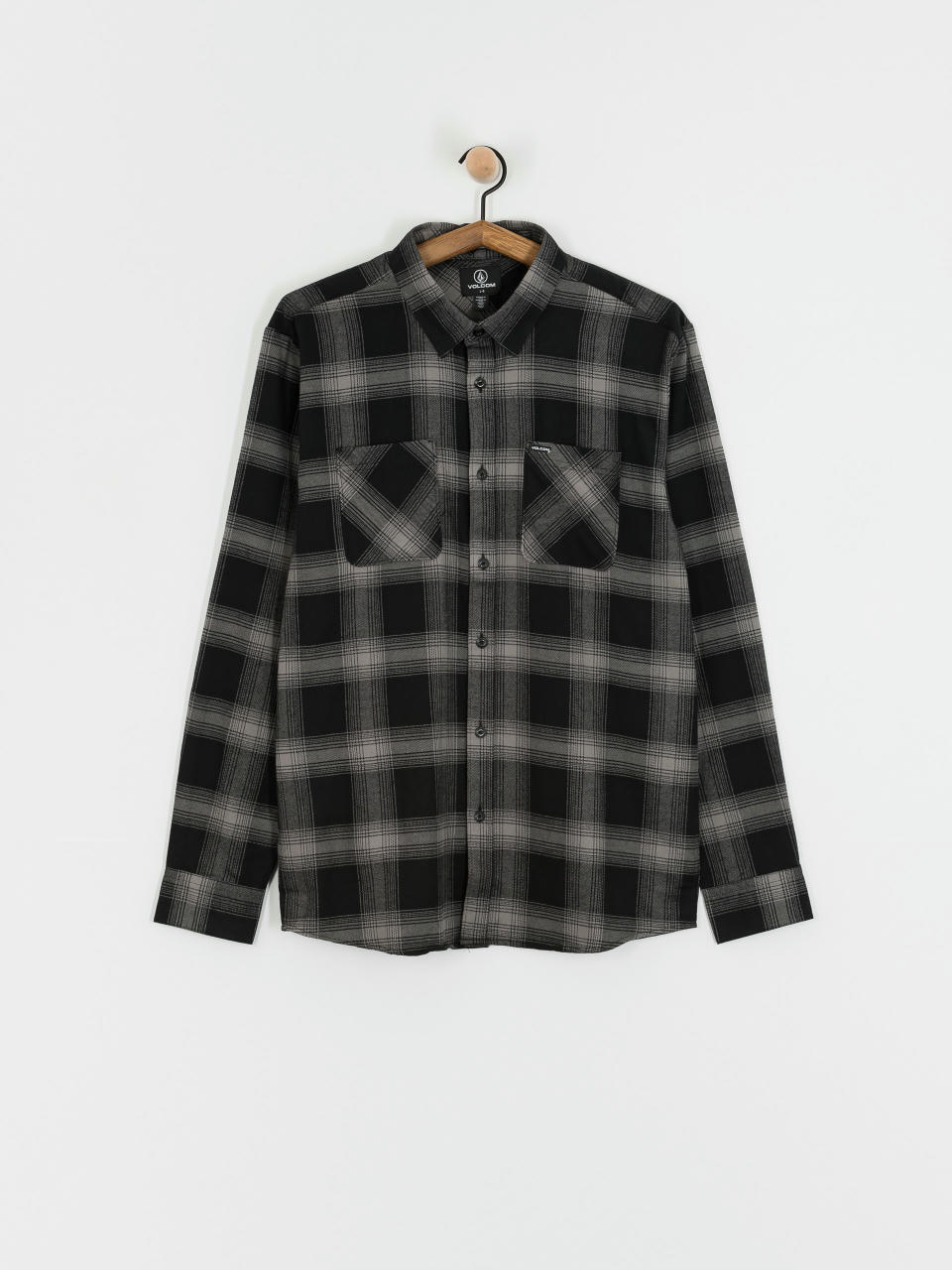 Košile Volcom Netastone Flannel Ls (black)