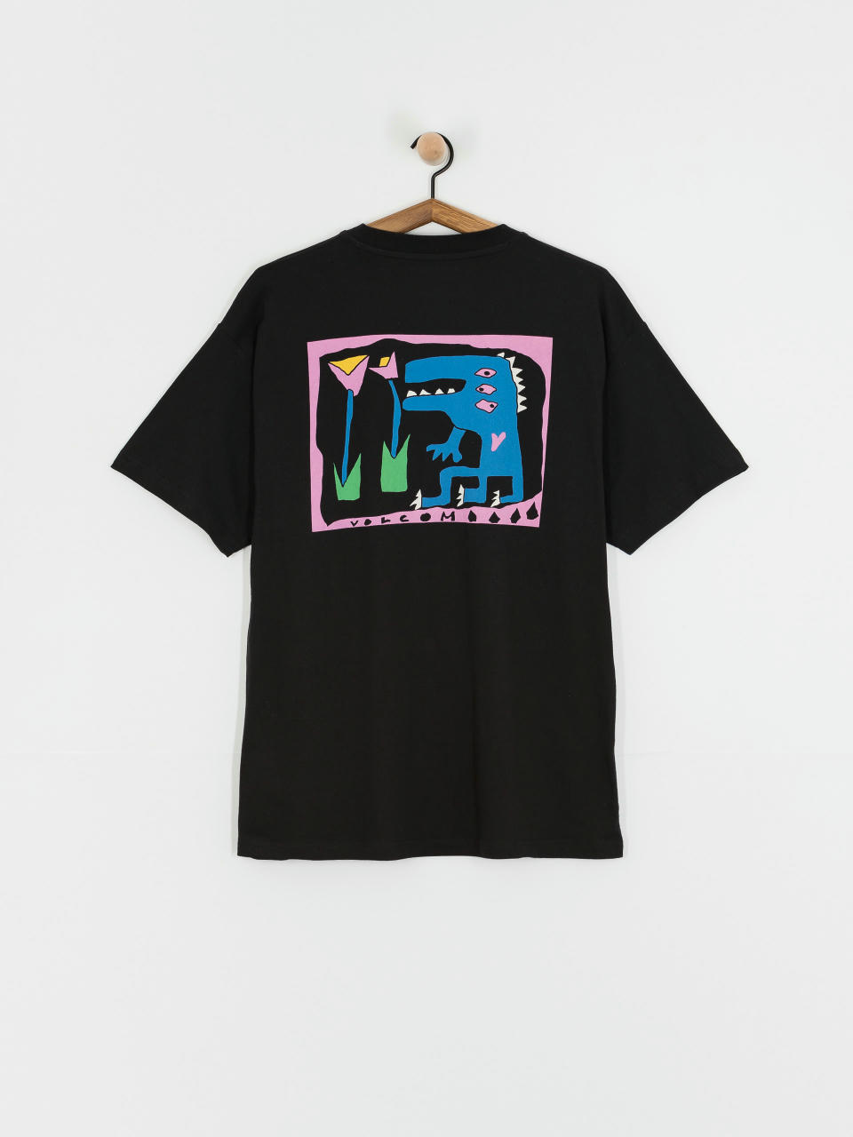 Tričko Volcom Arthur Dino Lse (black)