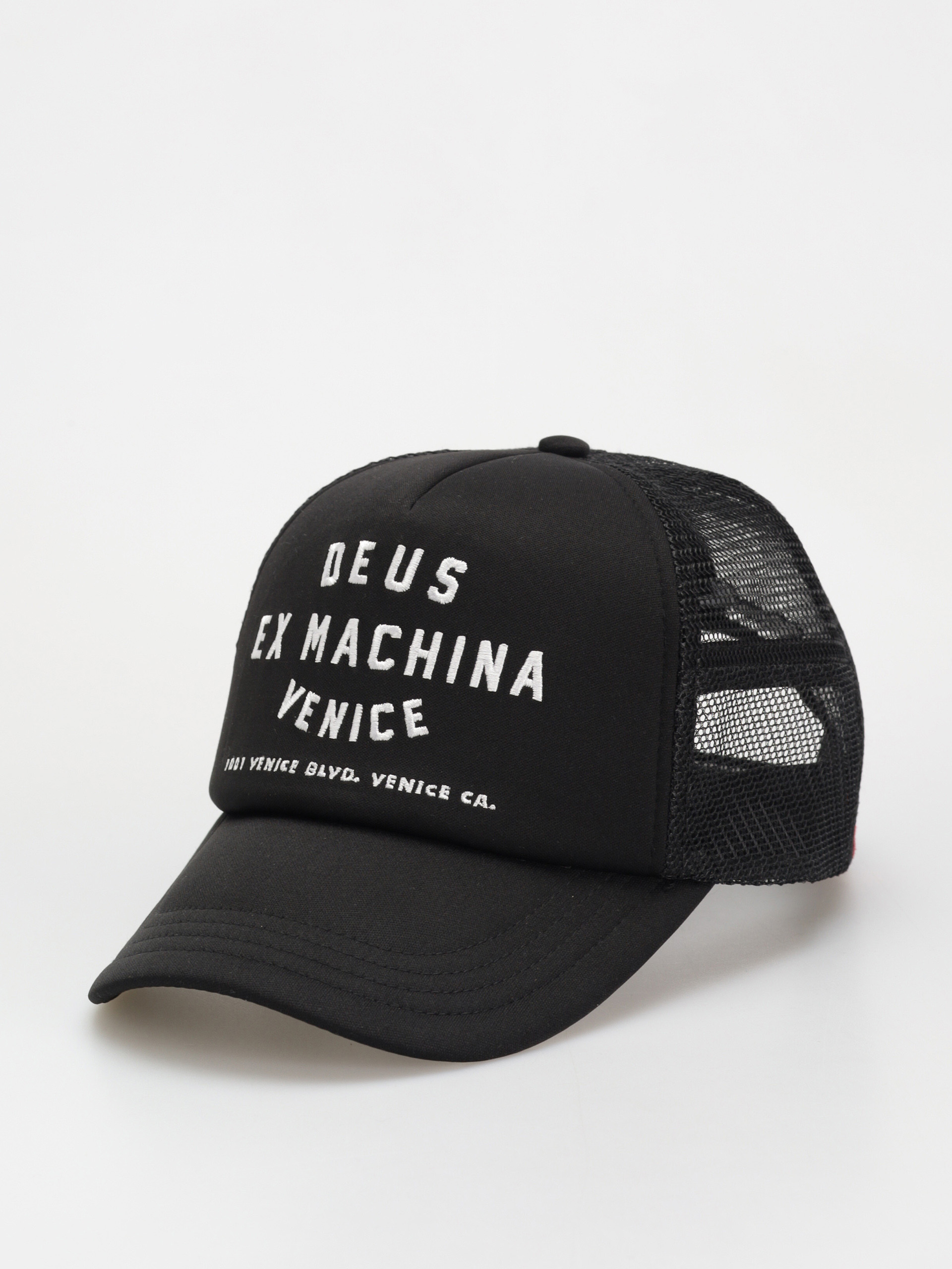 Kšiltovka  Deus Ex Machina Venice Address Trucker (black)