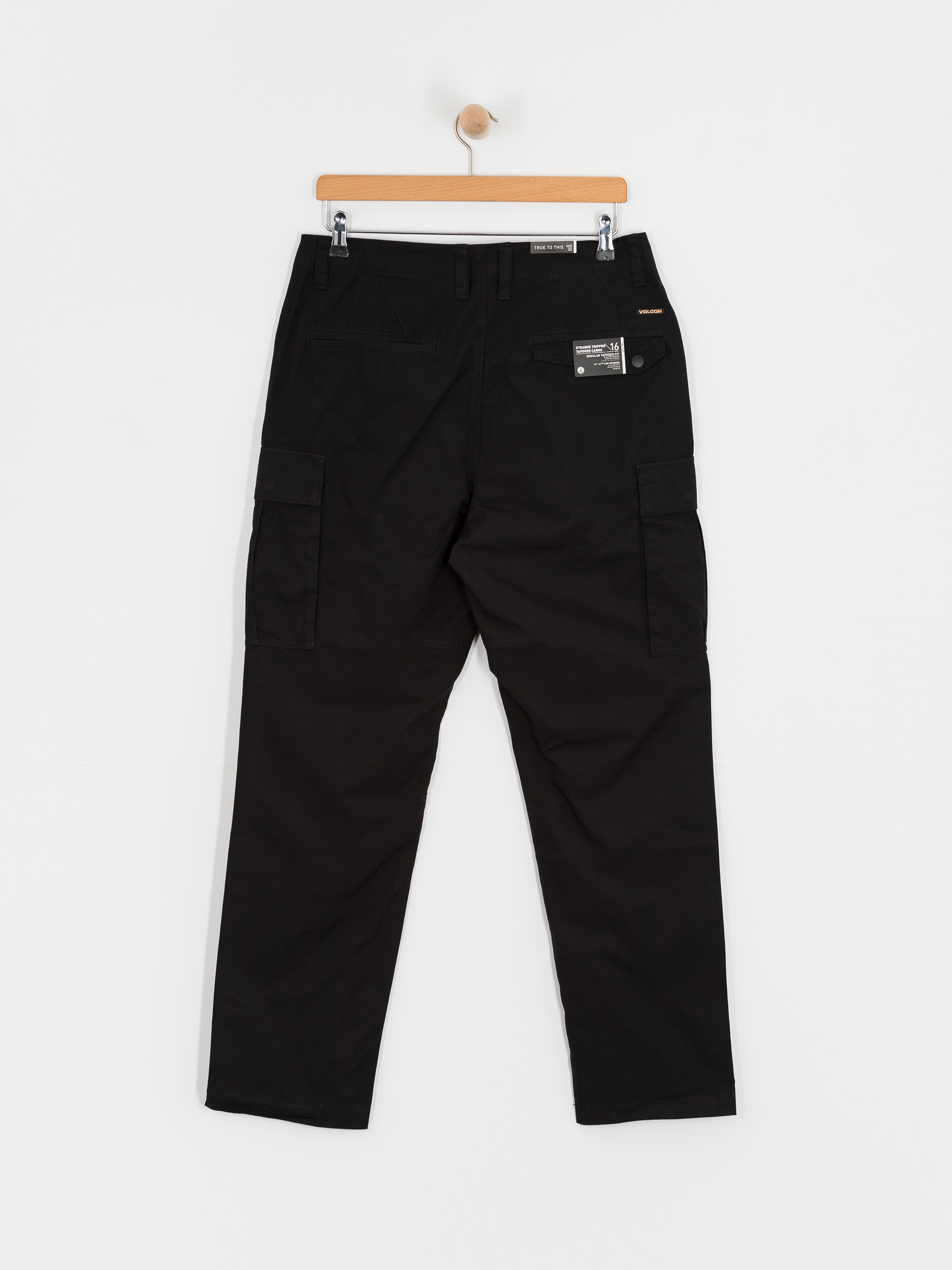 Kalhoty Volcom Strange Tripper Tapered Cargo (black)