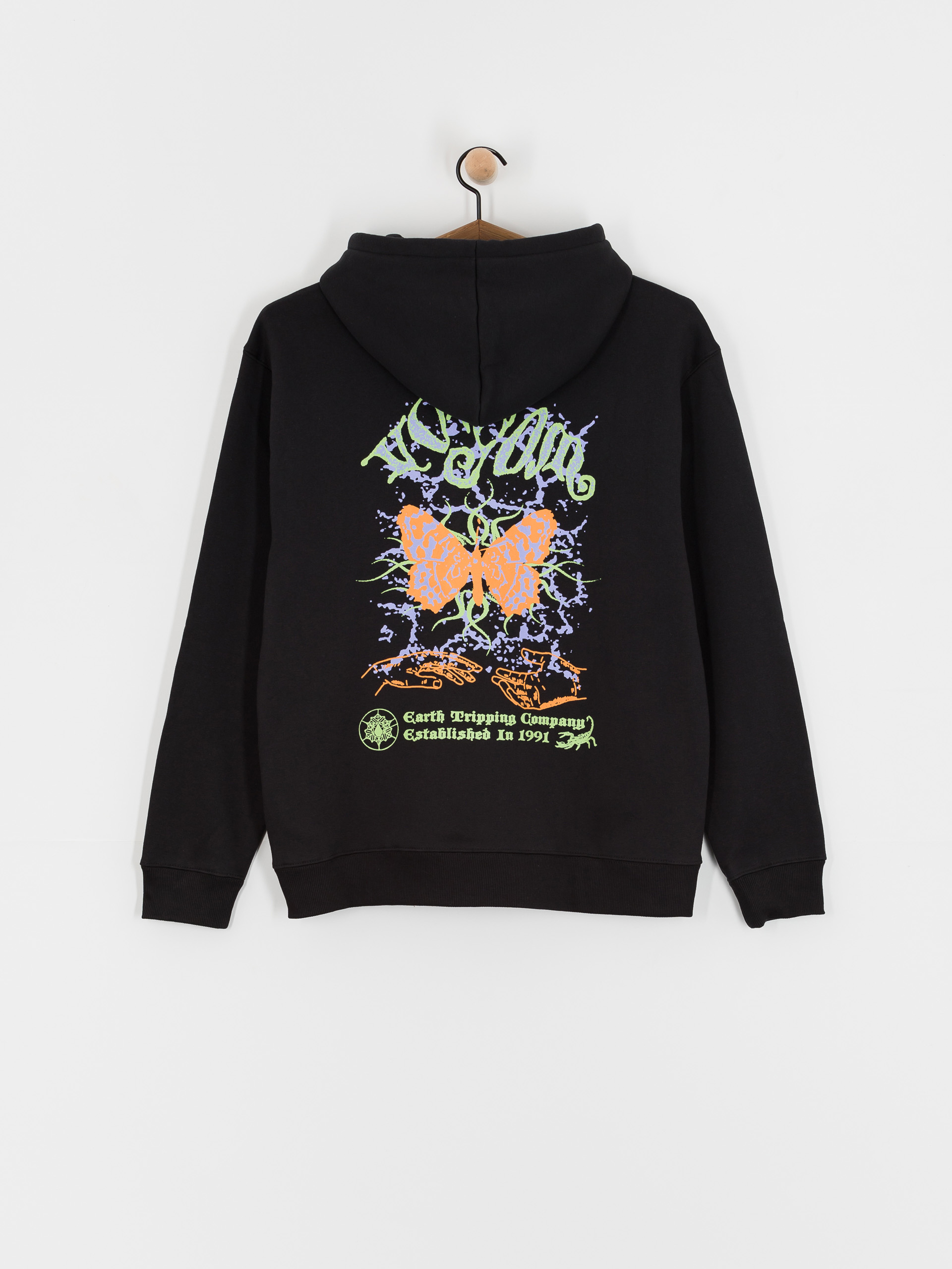 Mikina s kapucí Volcom Noder HD (black combo)