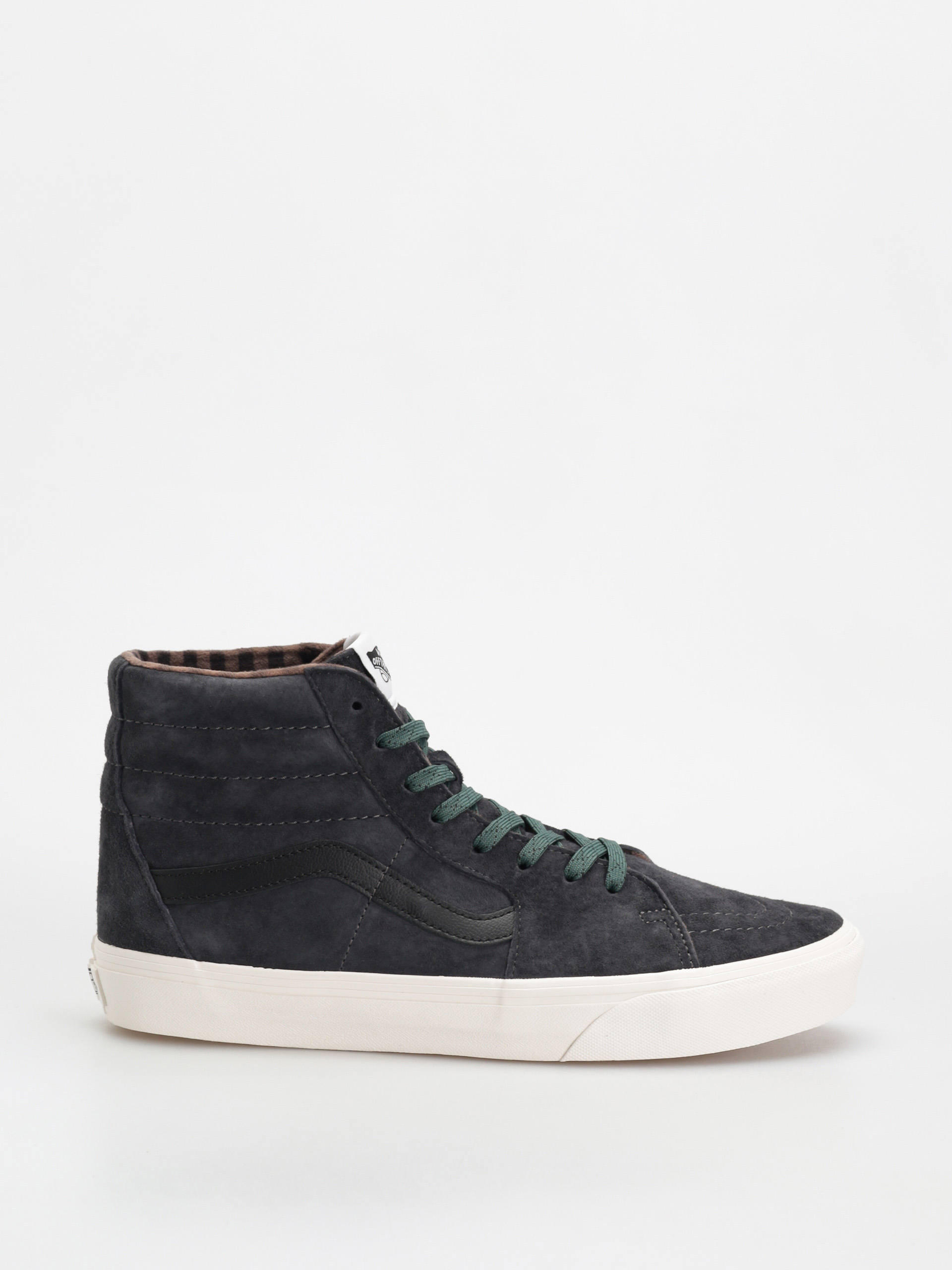 Boty Vans Sk8 Hi (pig suede plaid gray/black)