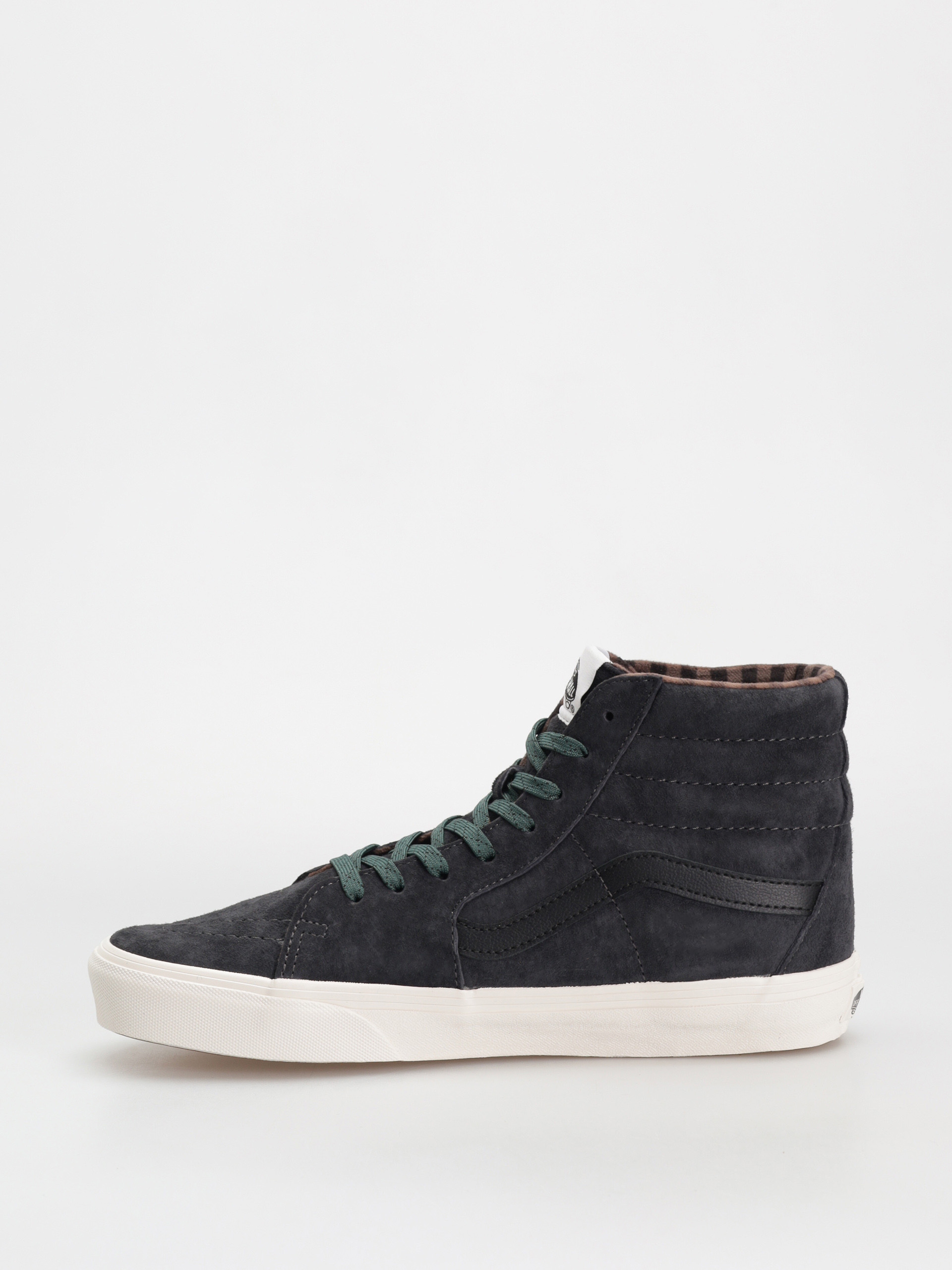 Boty Vans Sk8 Hi (pig suede plaid gray/black)