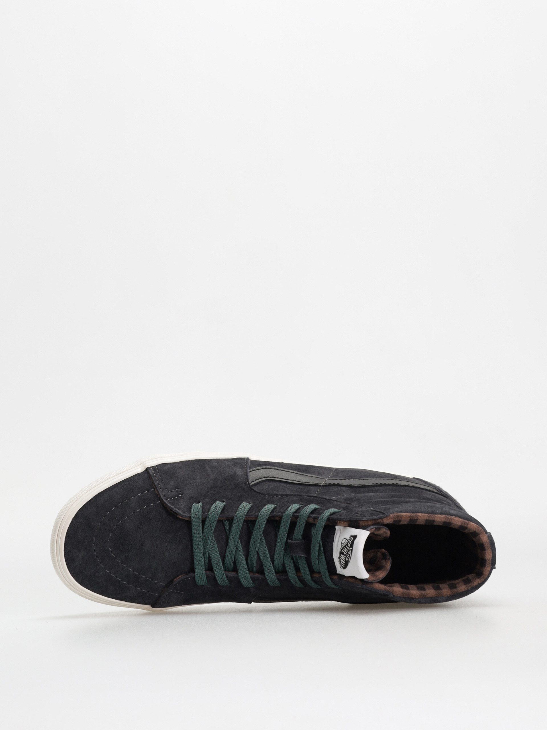 Boty Vans Sk8 Hi (pig suede plaid gray/black)