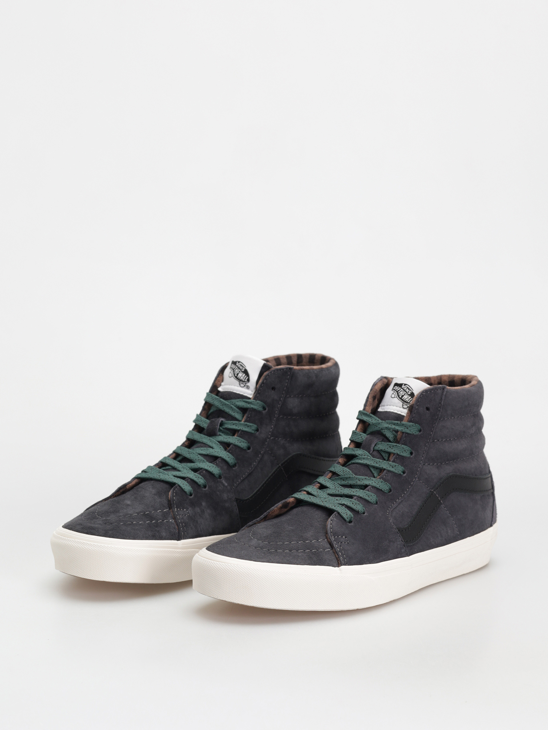 Boty Vans Sk8 Hi (pig suede plaid gray/black)