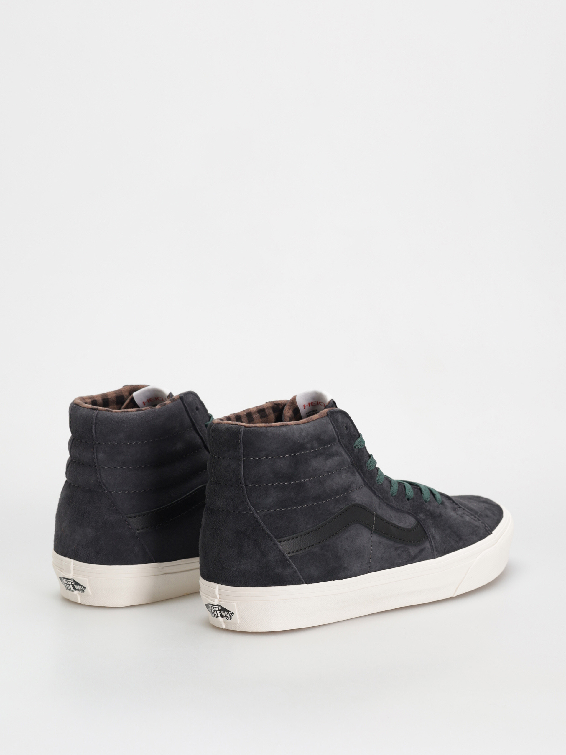 Boty Vans Sk8 Hi (pig suede plaid gray/black)