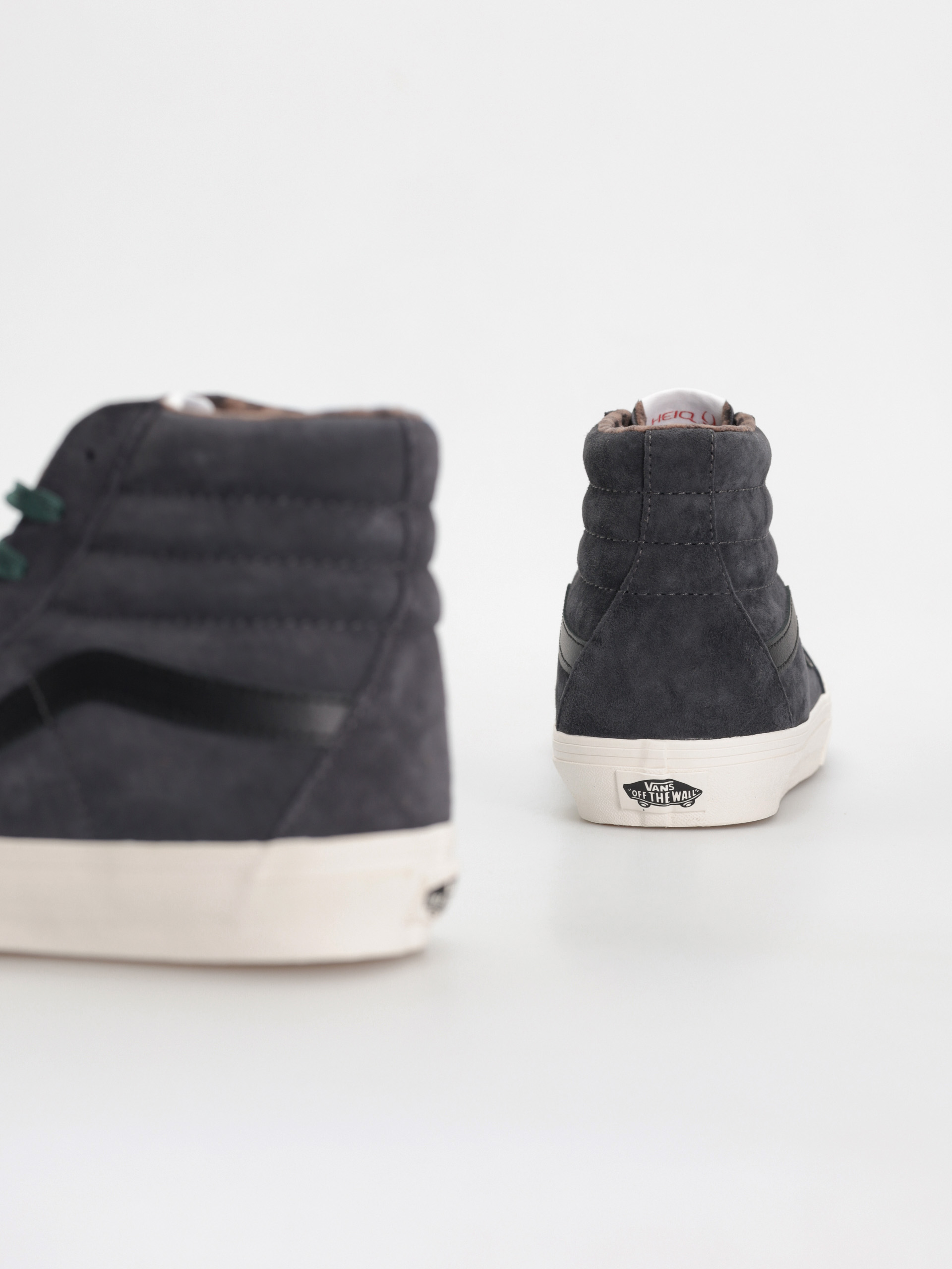 Boty Vans Sk8 Hi (pig suede plaid gray/black)