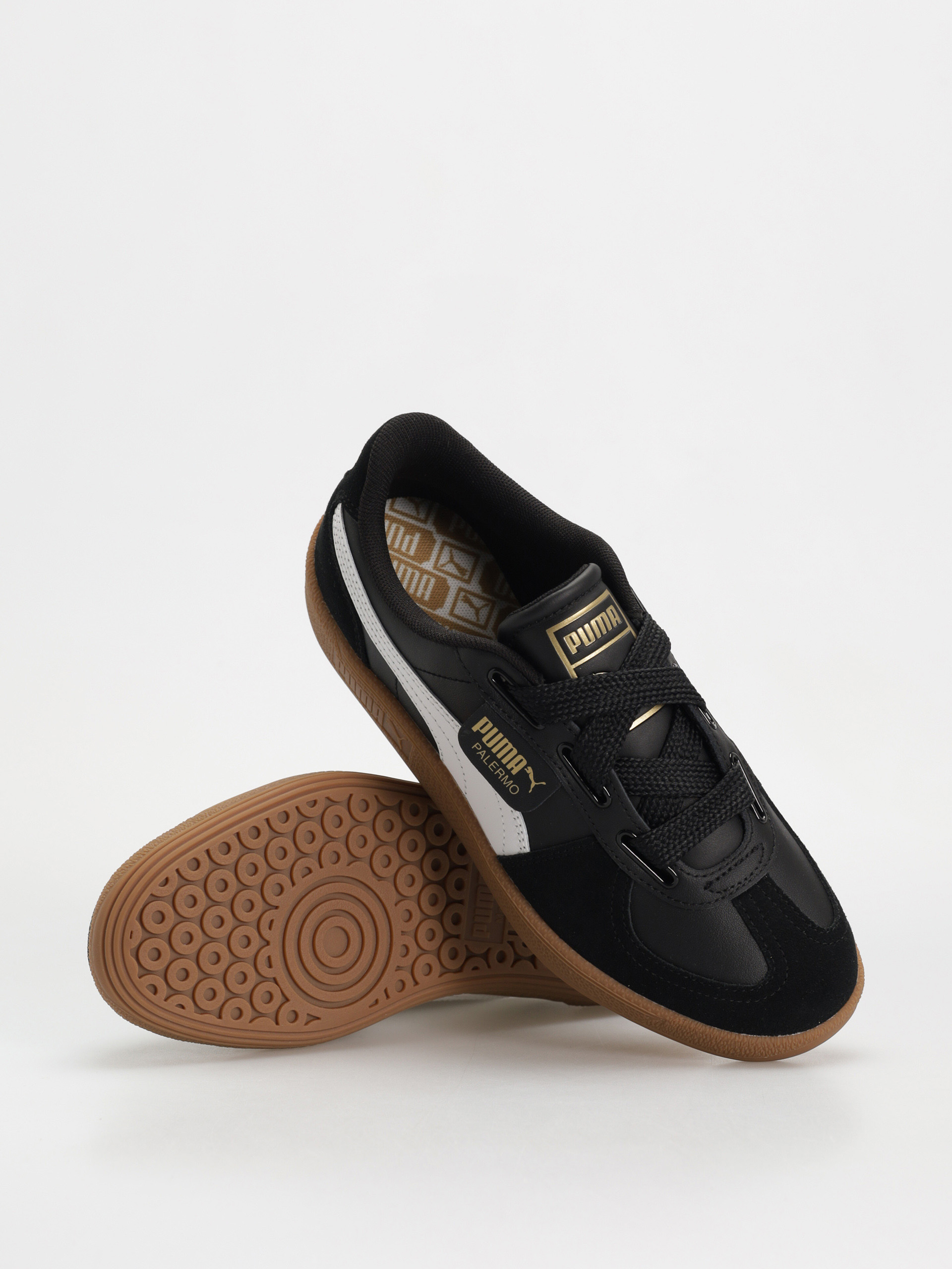 Boty Puma Palermo Wide Lace SD (puma black puma white)