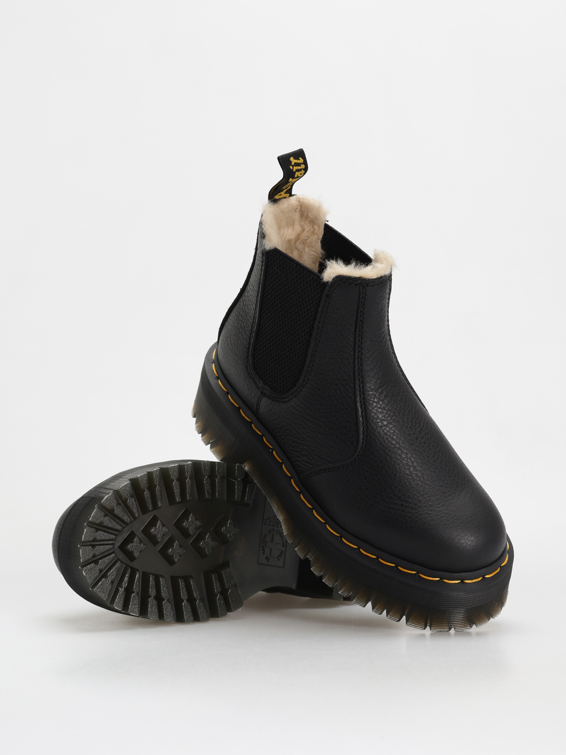 Boty Dr. Martens 2976 Quad Fur Lined Wmn (black pisa)
