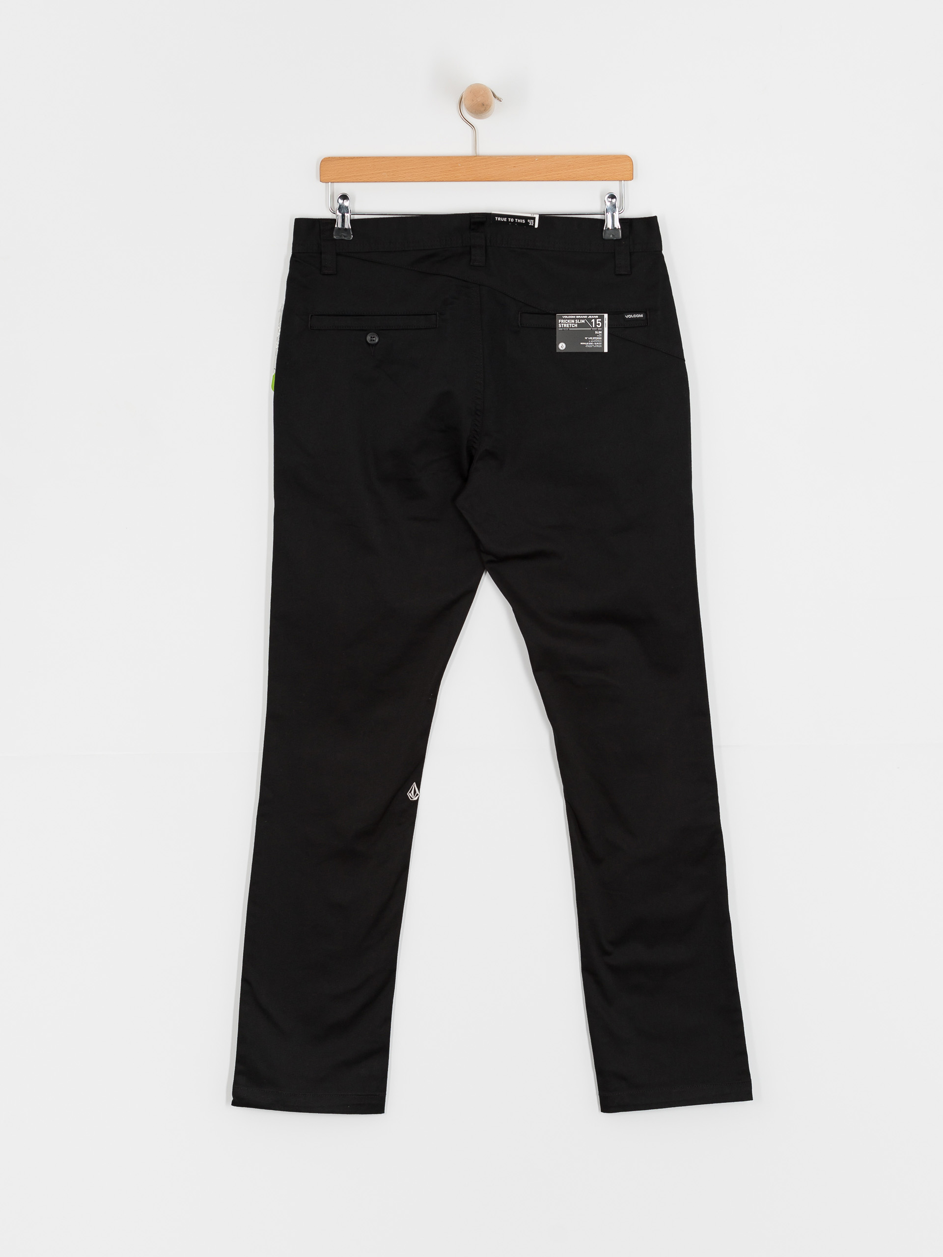 Kalhoty Volcom Frickin Slim Stretch (black)