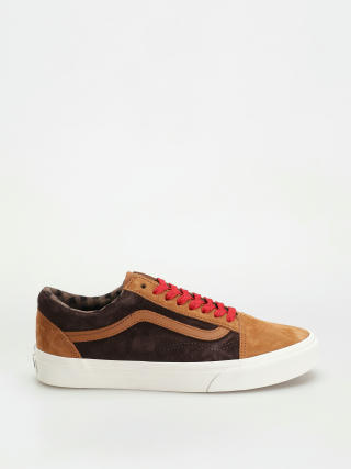 Boty Vans Old Skool (pig suede plaid glazed ginger)