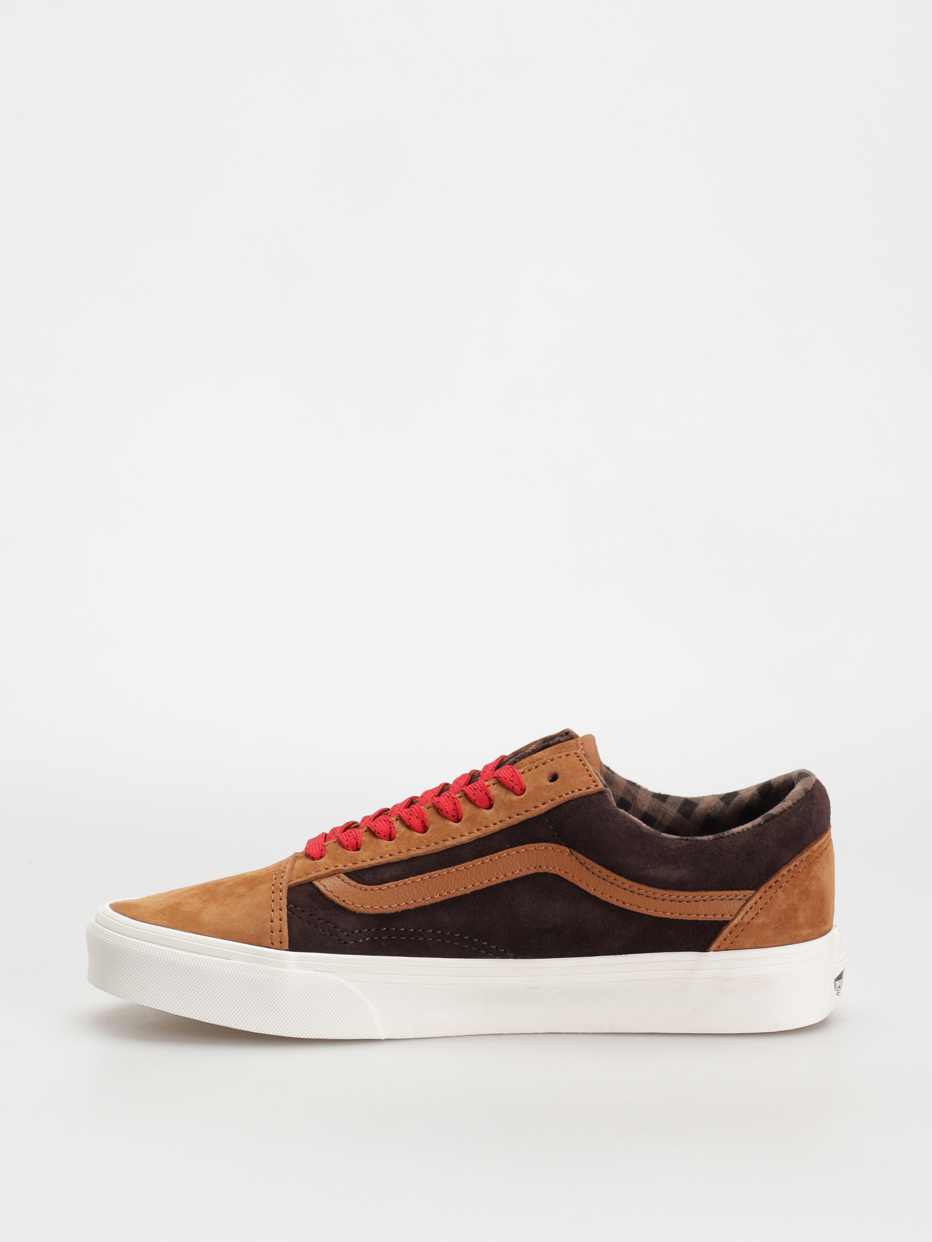 Boty Vans Old Skool (pig suede plaid glazed ginger)