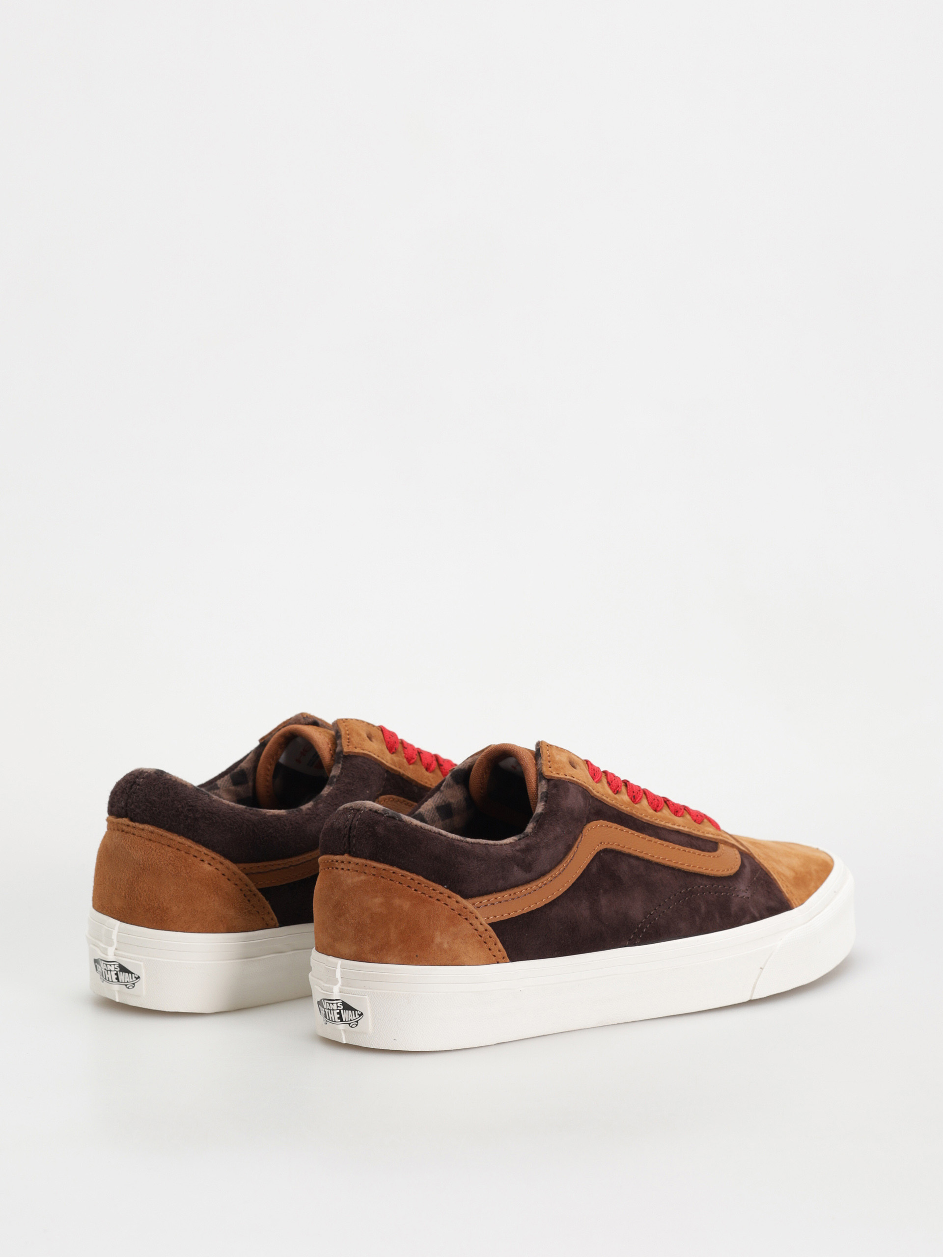 Boty Vans Old Skool (pig suede plaid glazed ginger)