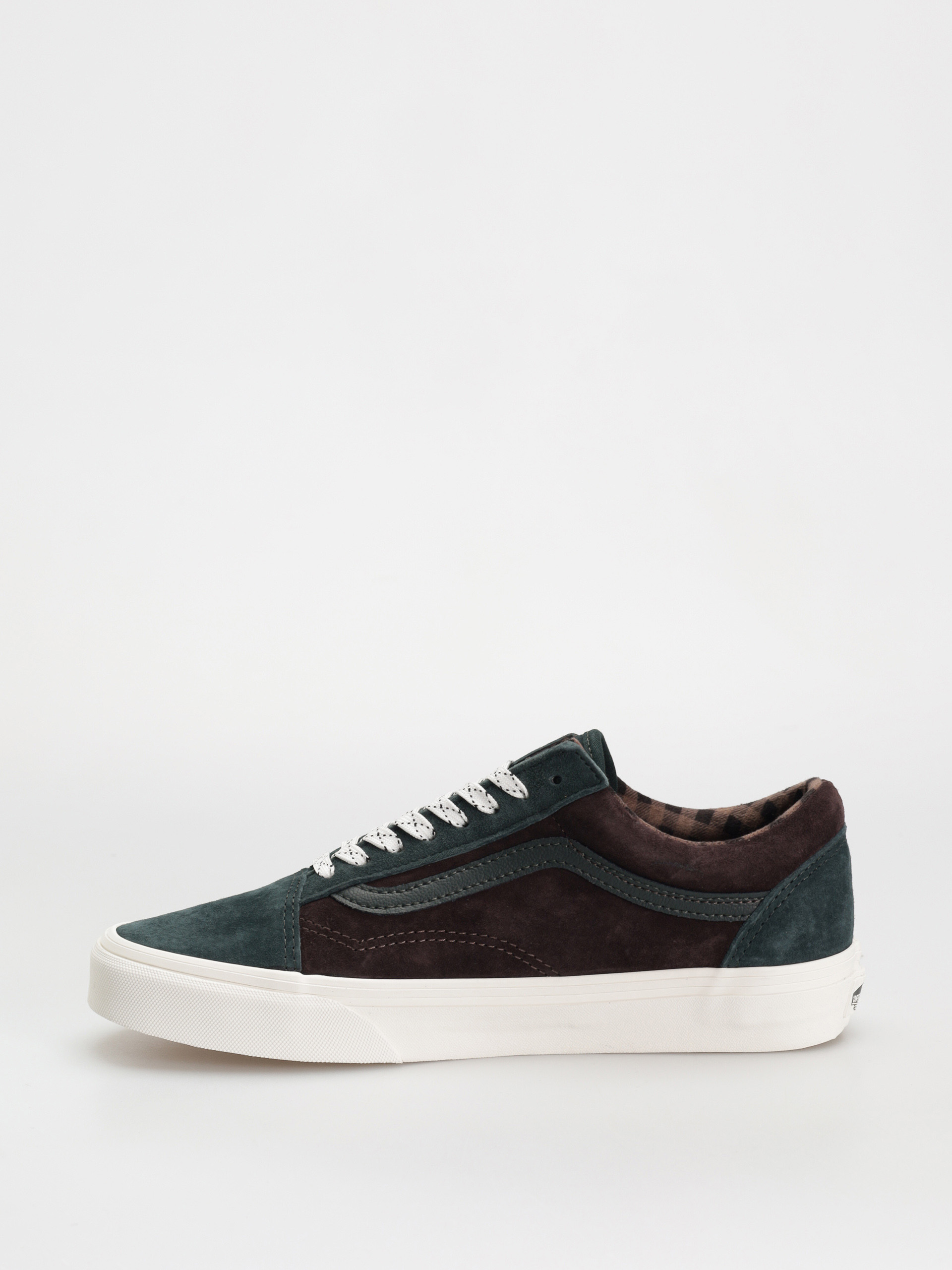 Boty Vans Old Skool (pig suede plaid scarab)