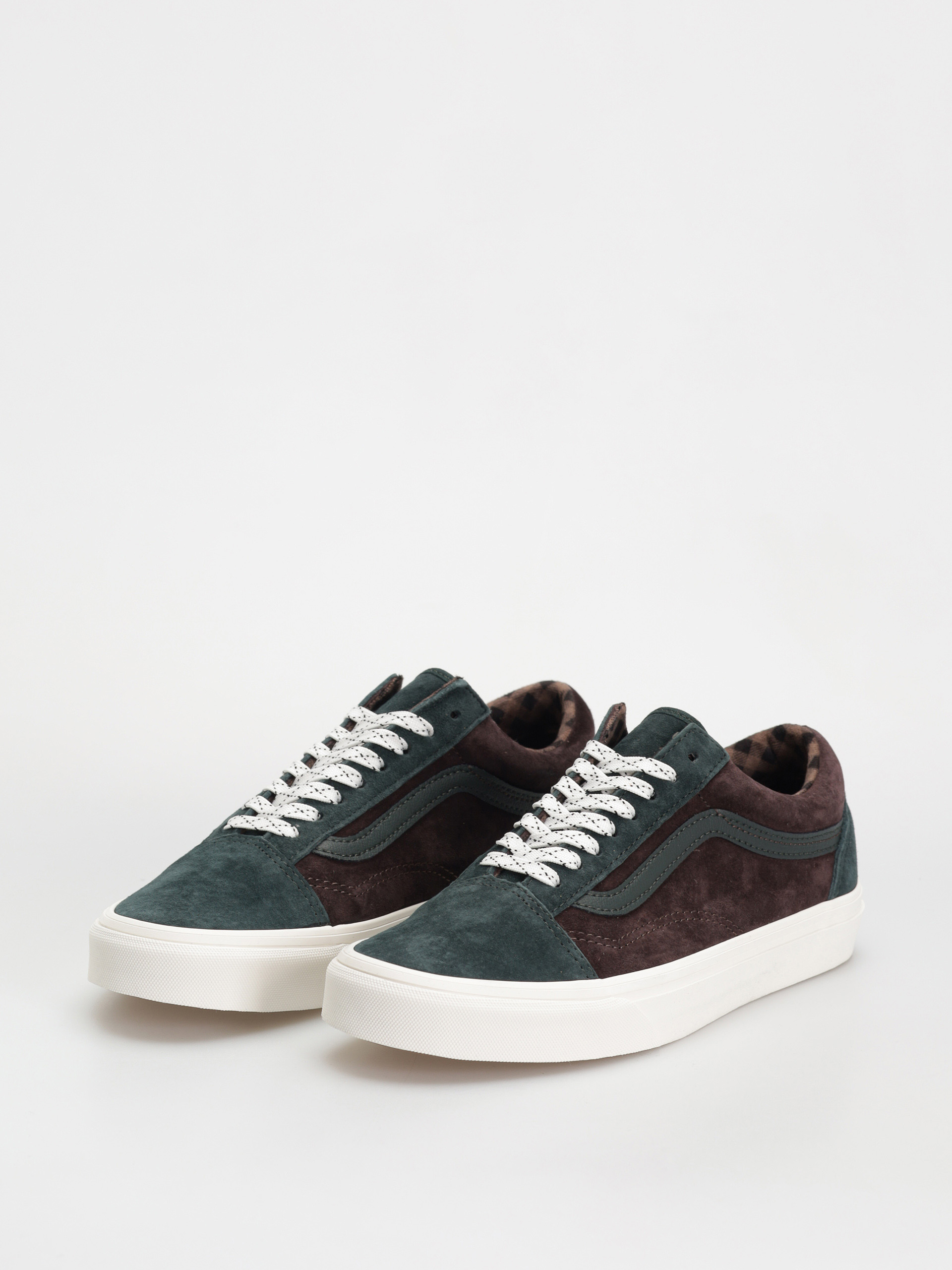 Boty Vans Old Skool (pig suede plaid scarab)