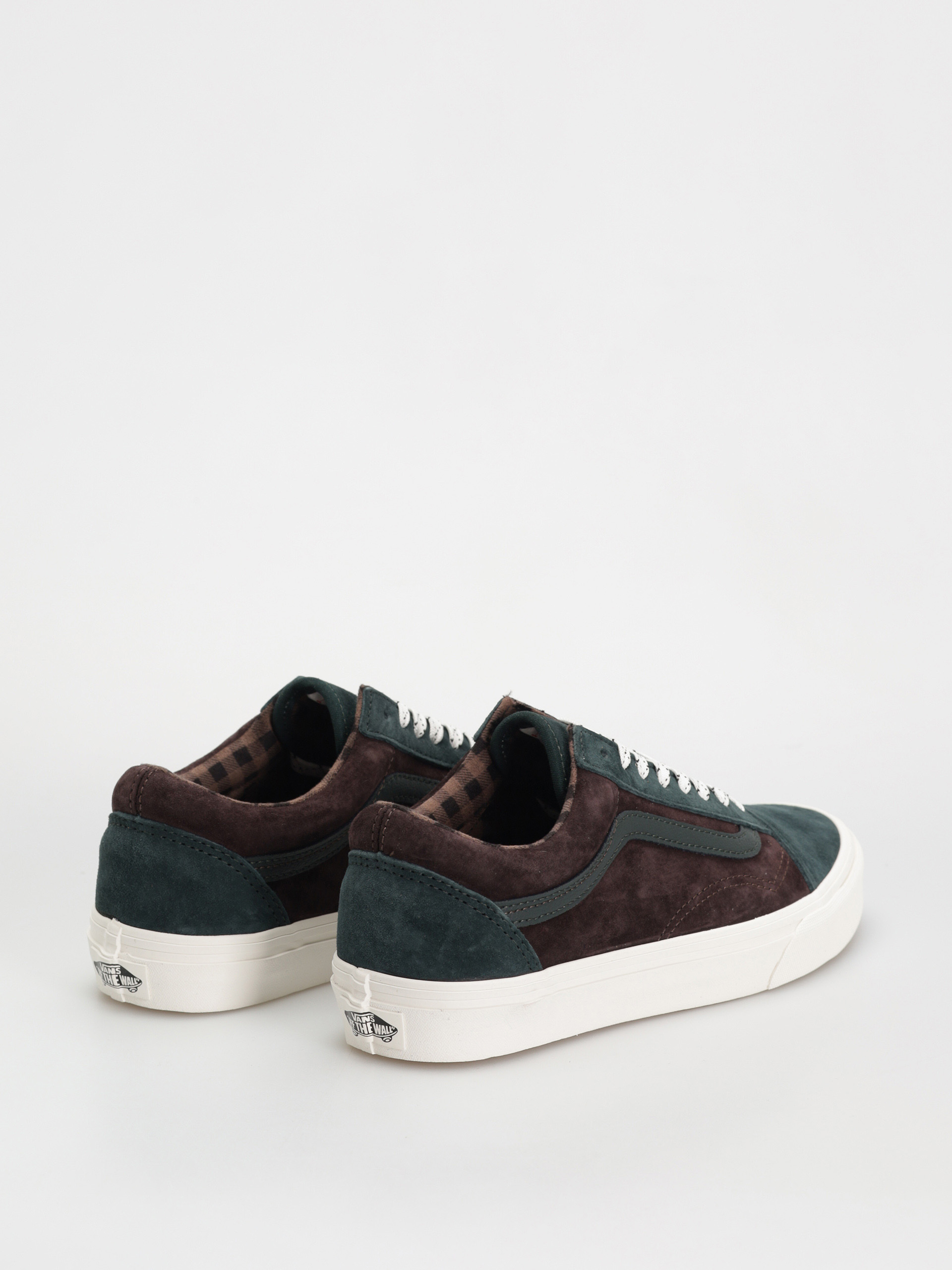 Boty Vans Old Skool (pig suede plaid scarab)