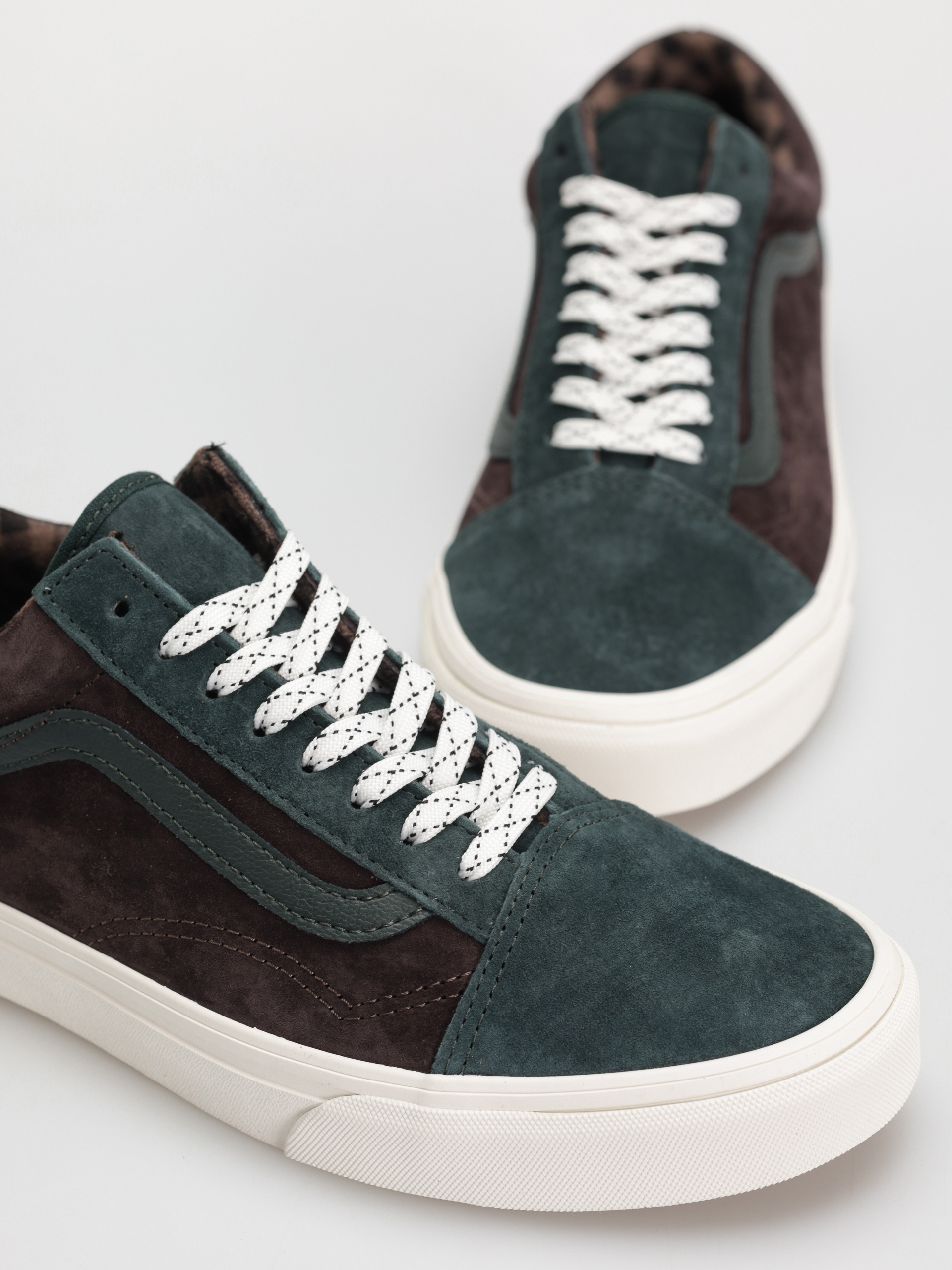Boty Vans Old Skool (pig suede plaid scarab)